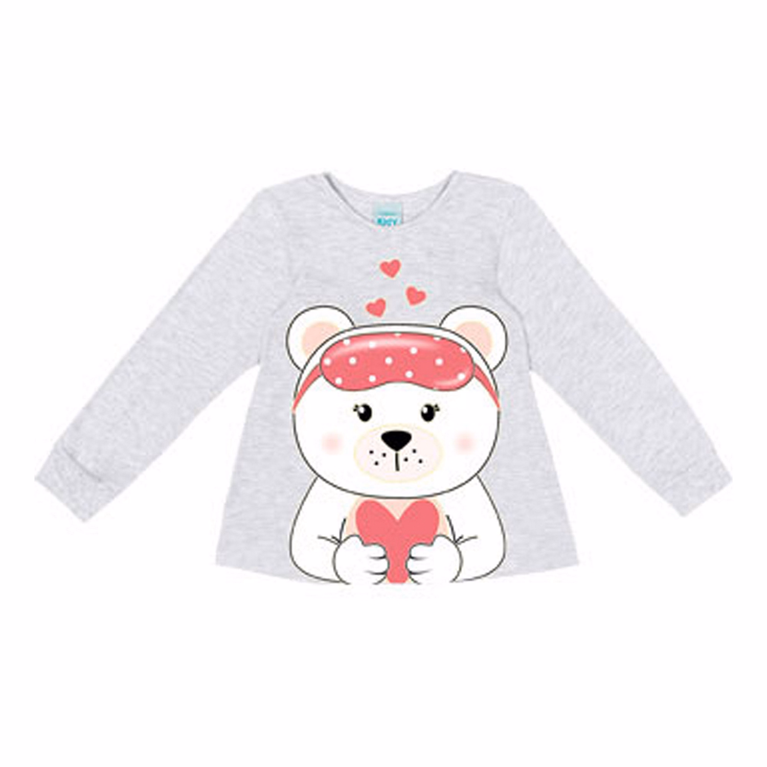 Two-Piece Teddy Bear Polka Dot Pyjama Set