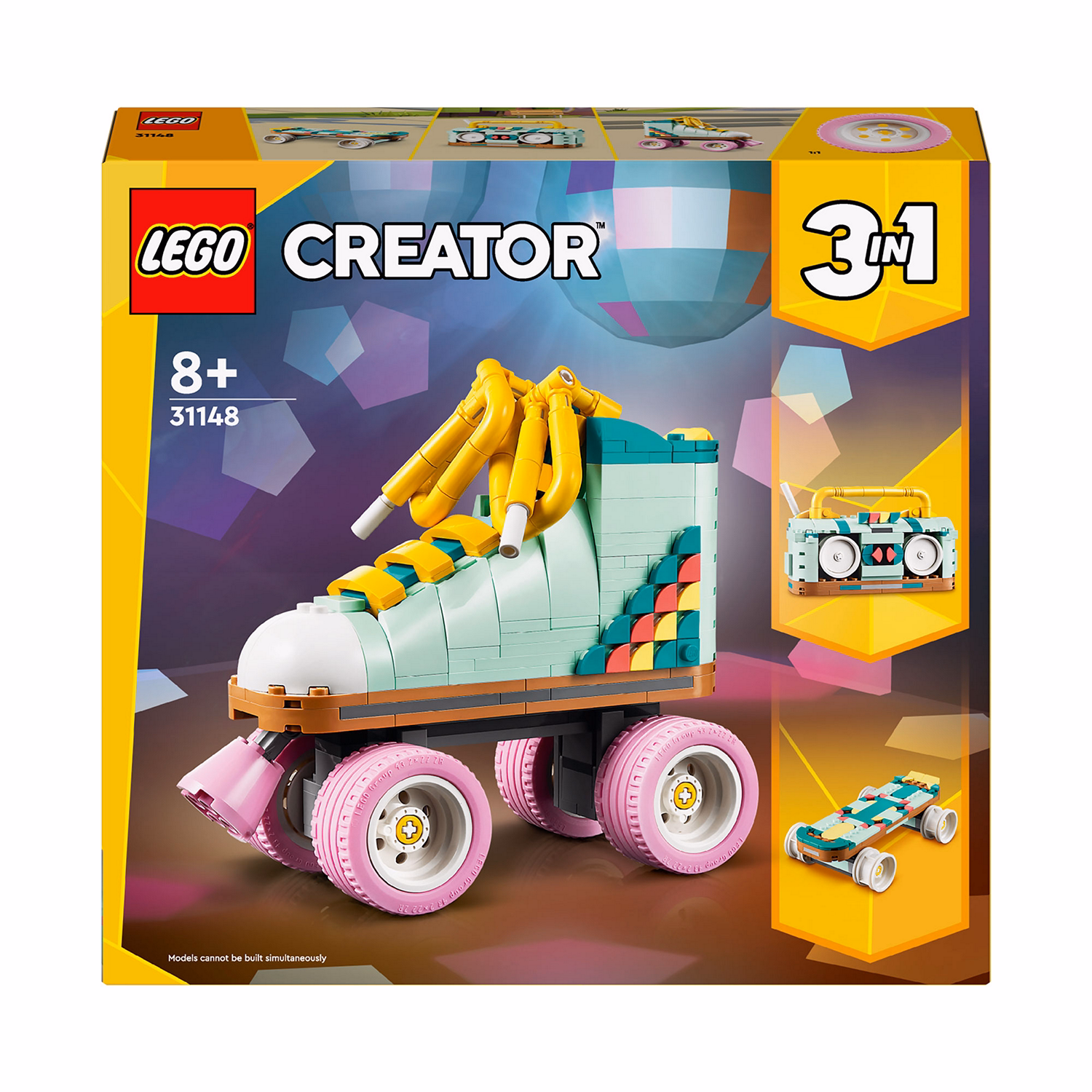 Creator 3in1 Retro Roller Skate Building Set