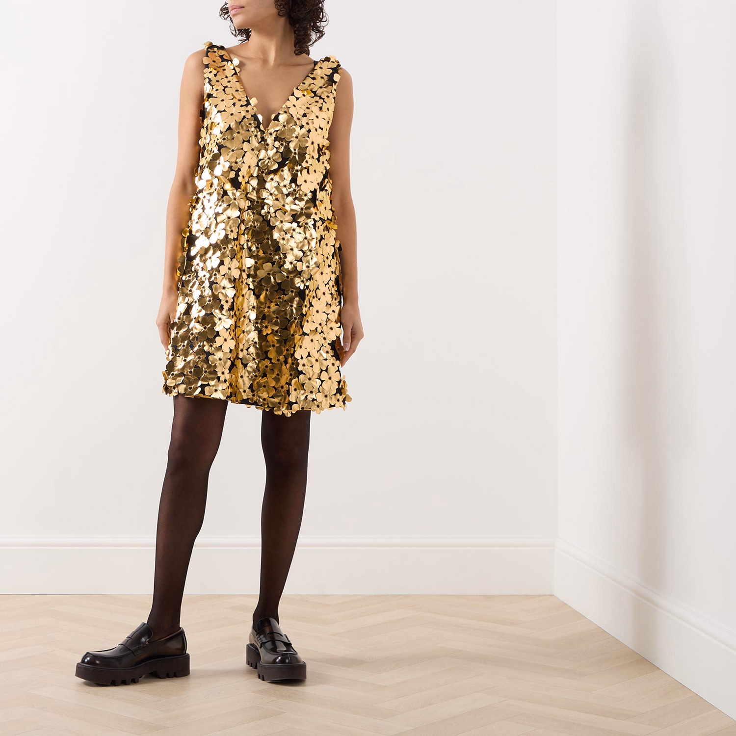 Elena 3D Flower Mini Dress