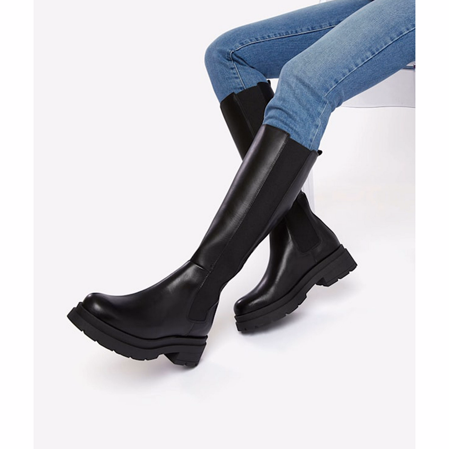 Tempas Chunky Sole Knee-High Boots