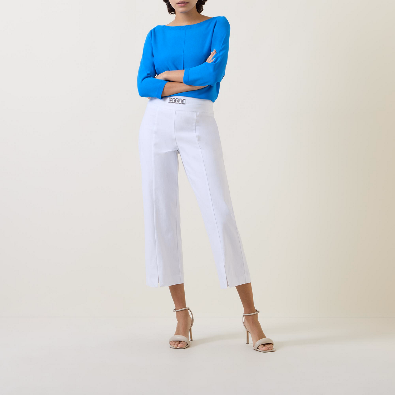 Embellished Cropped Trousers
