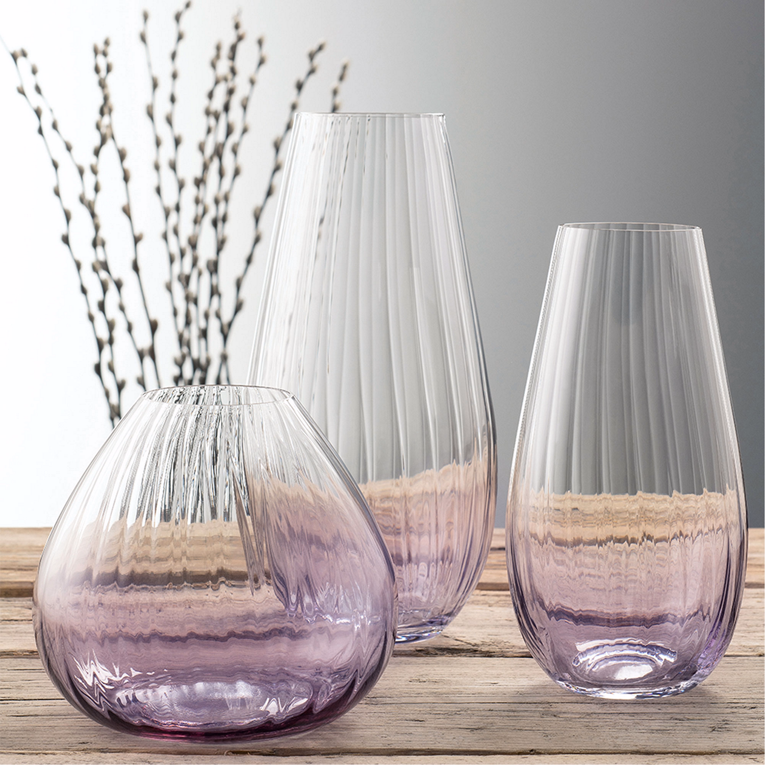 Erne Vase 9.5	" Amethyst