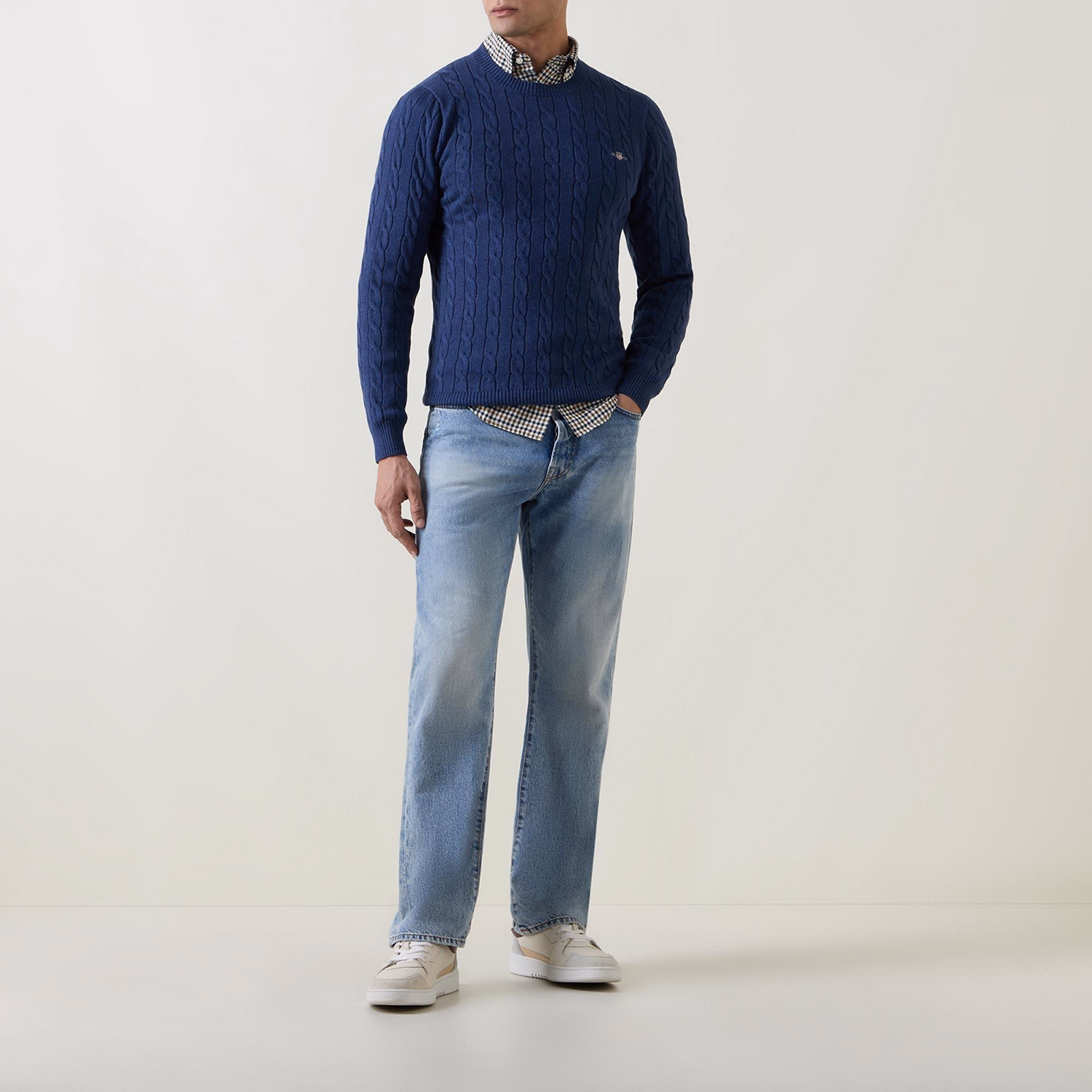 Shield Cable Knit Sweater