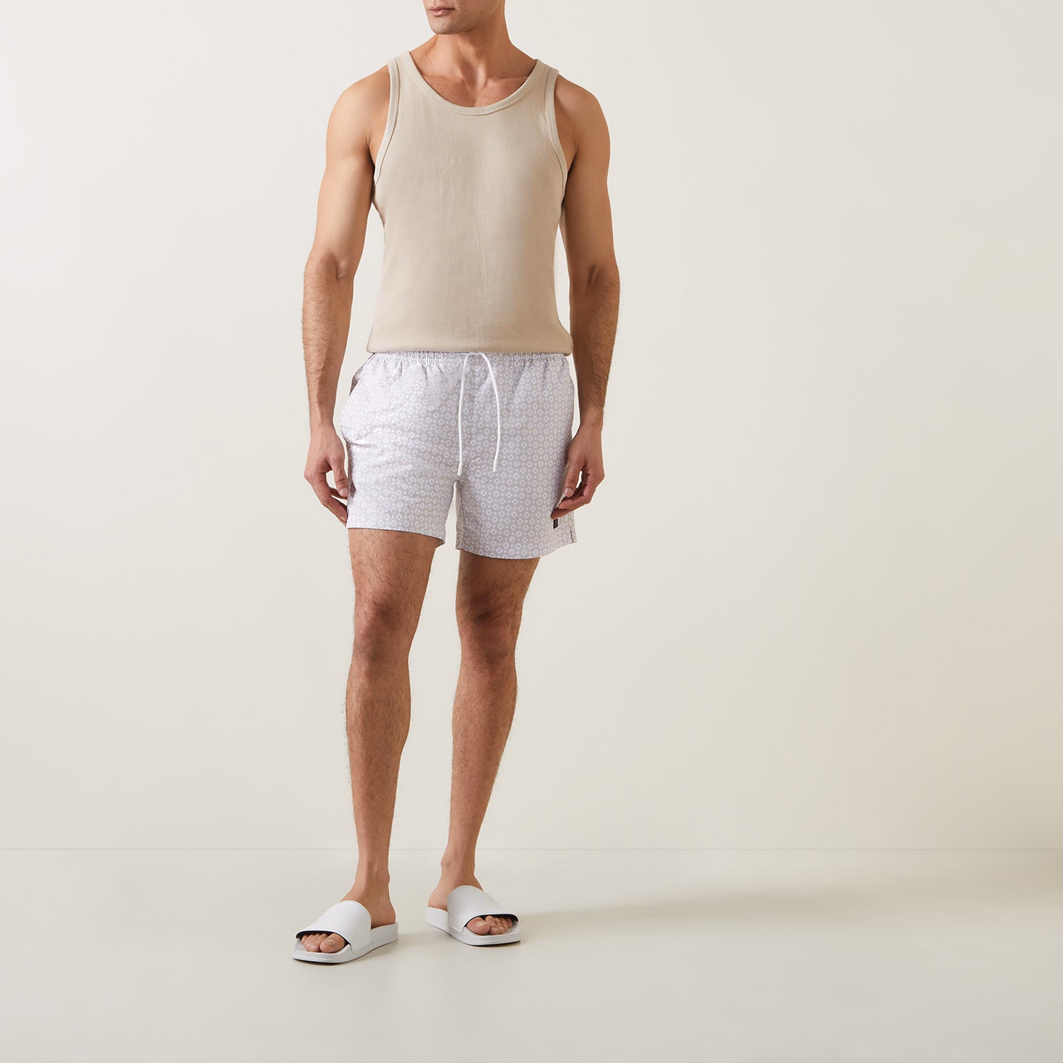 Vibe Micro-Print Swim Shorts