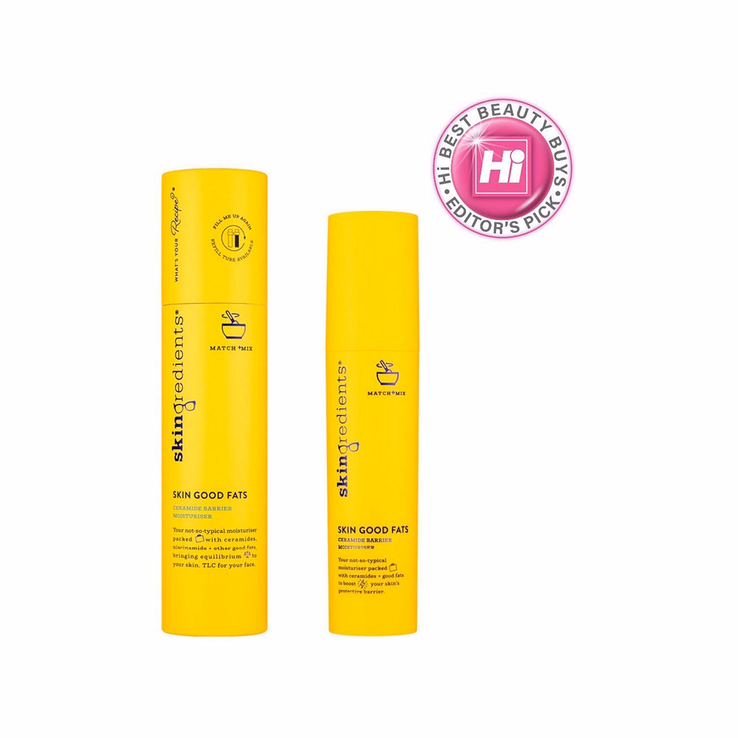 Skingredients Skin Good Fats Ultra-Hydrating Ceramide Moisturiser Refillable Primary Pack 45ml