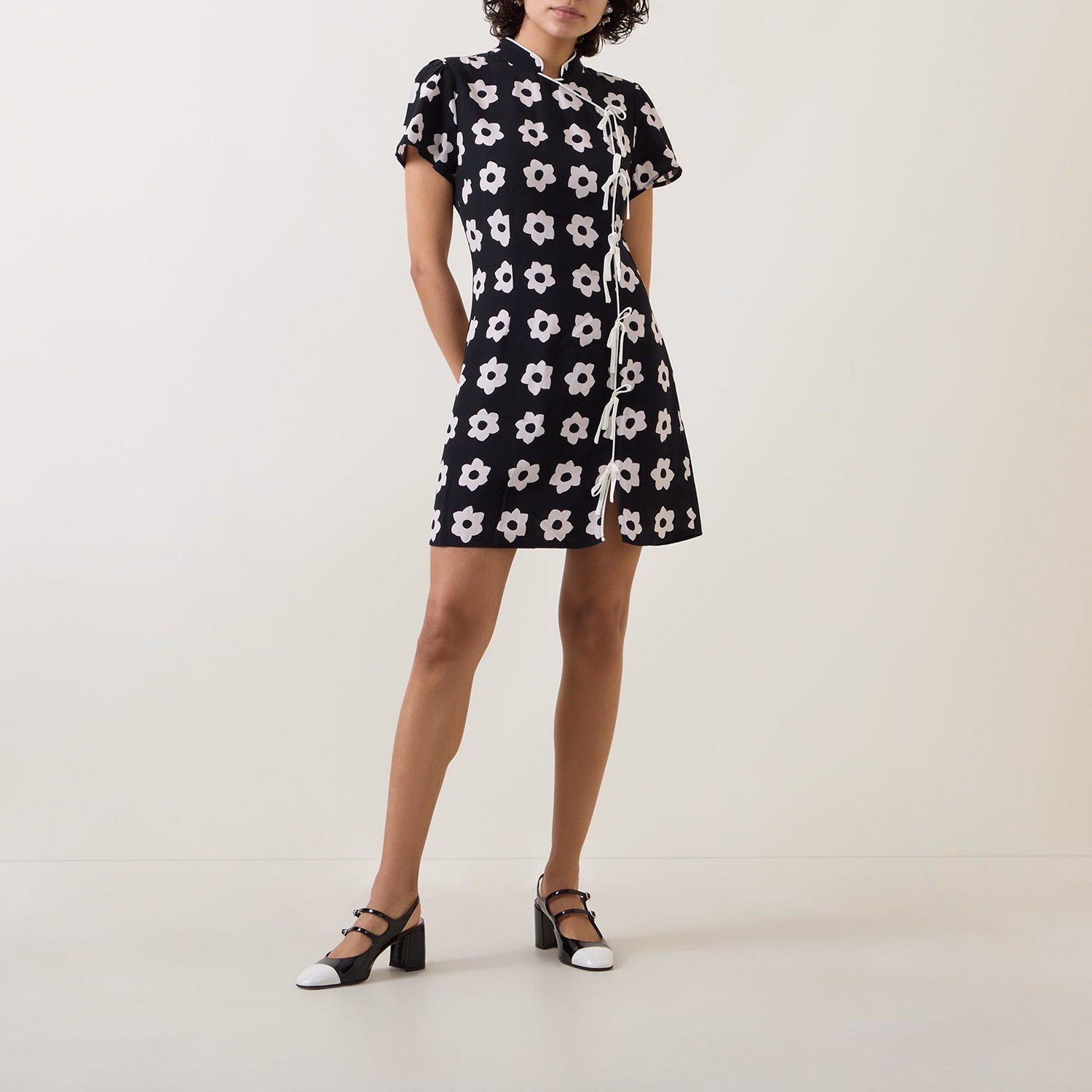 Harlow Floral Motif Mini Dress