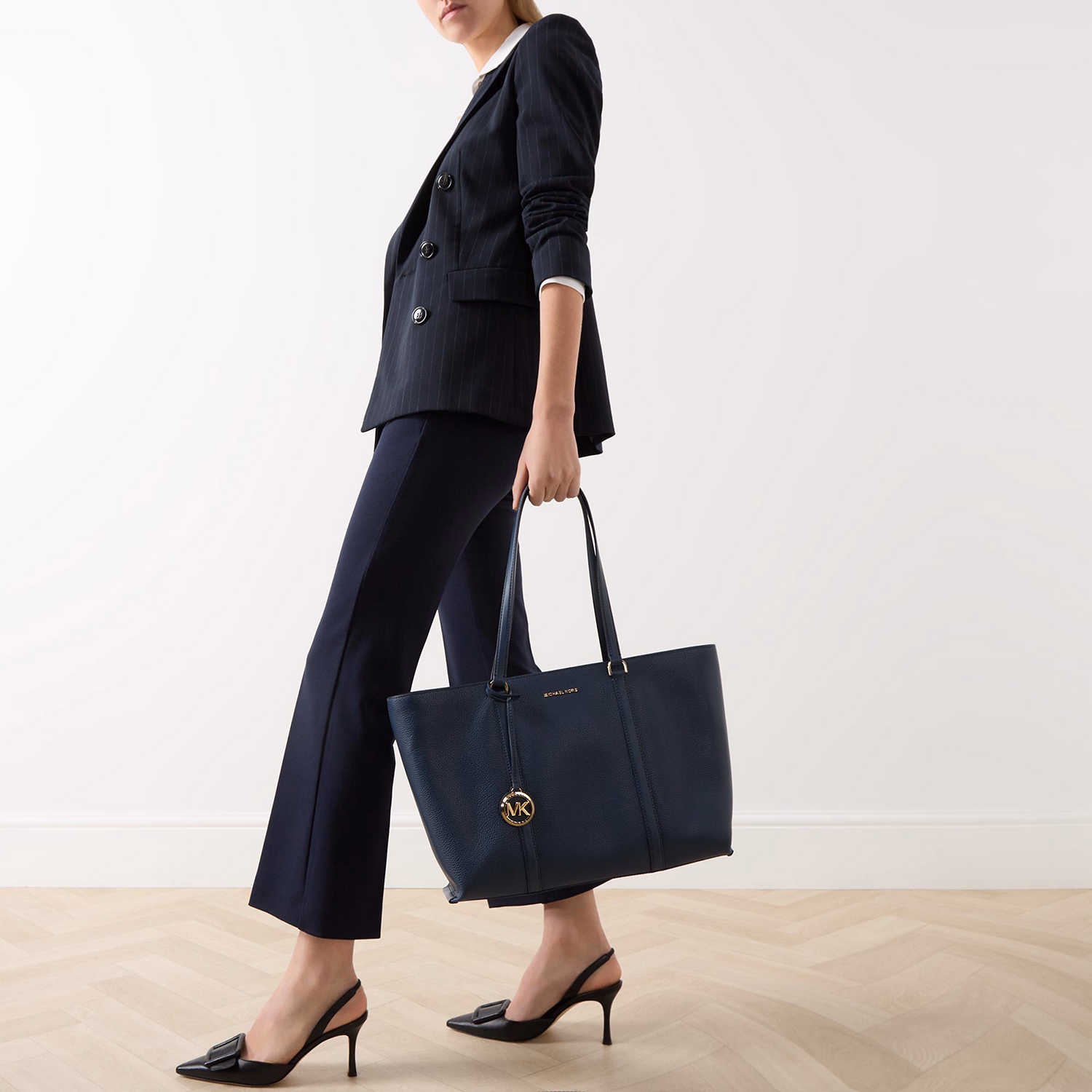 Temple Large Leather Tote Bag