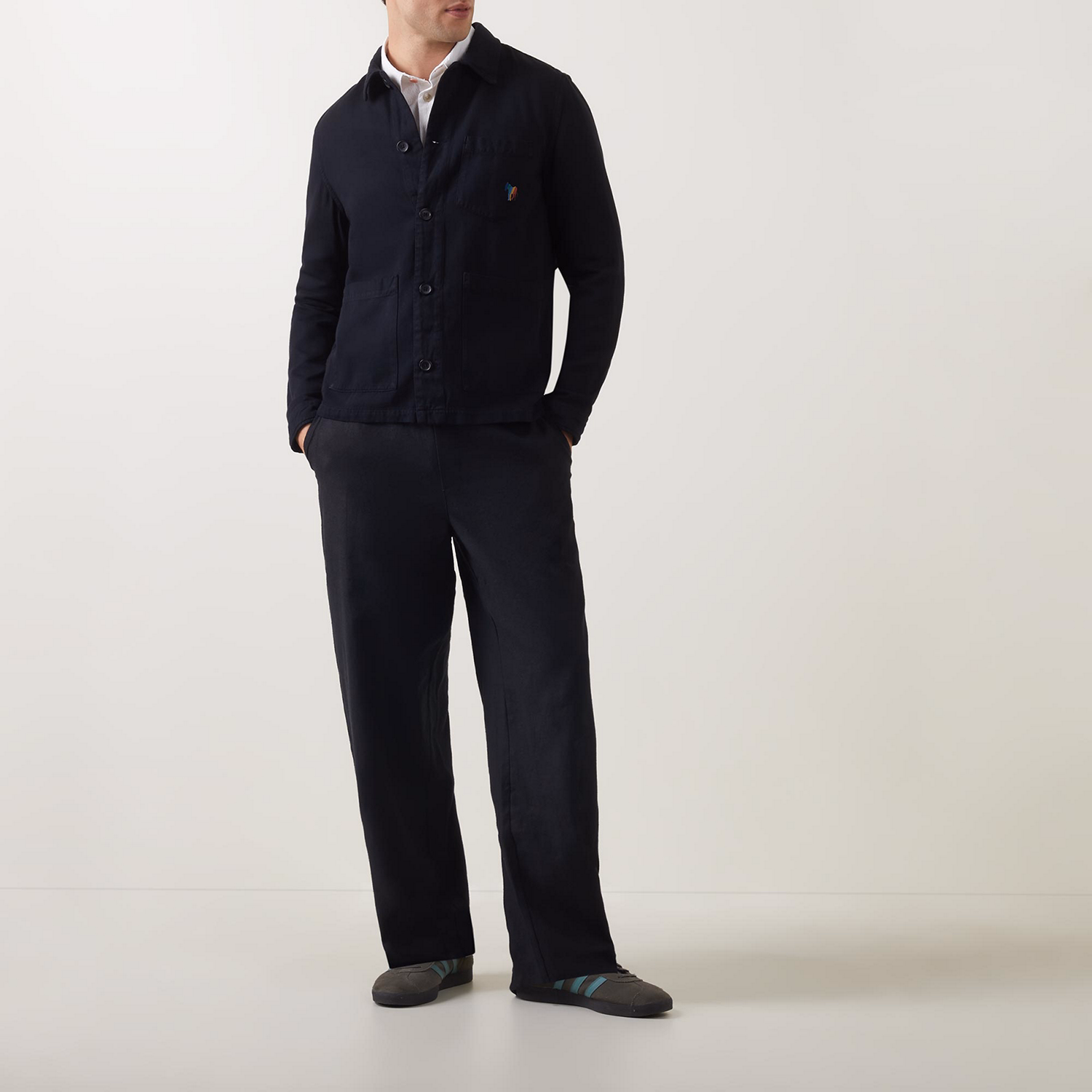 Logo Embroidered Overshirt