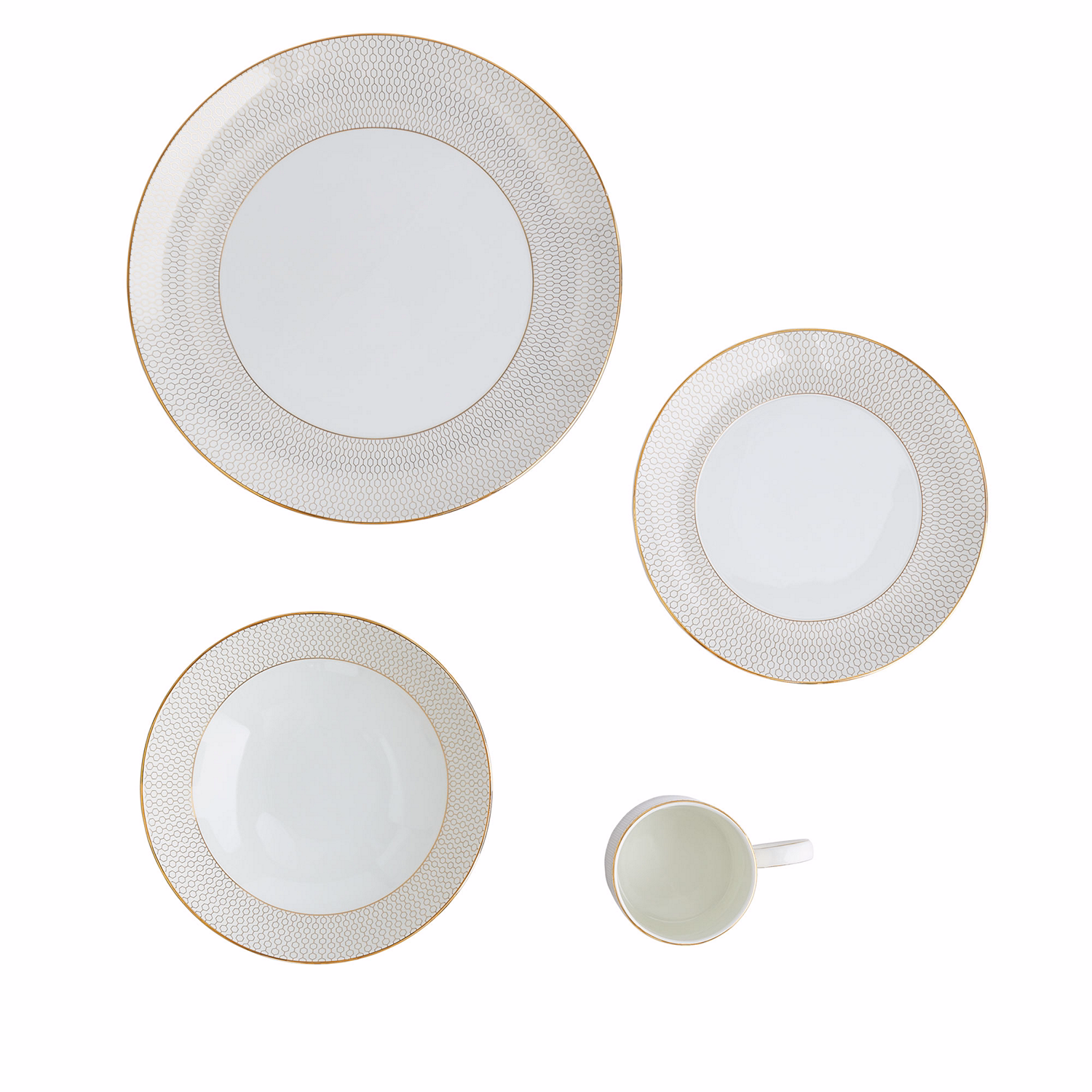 Gio Gold Dinnerware 4PCS