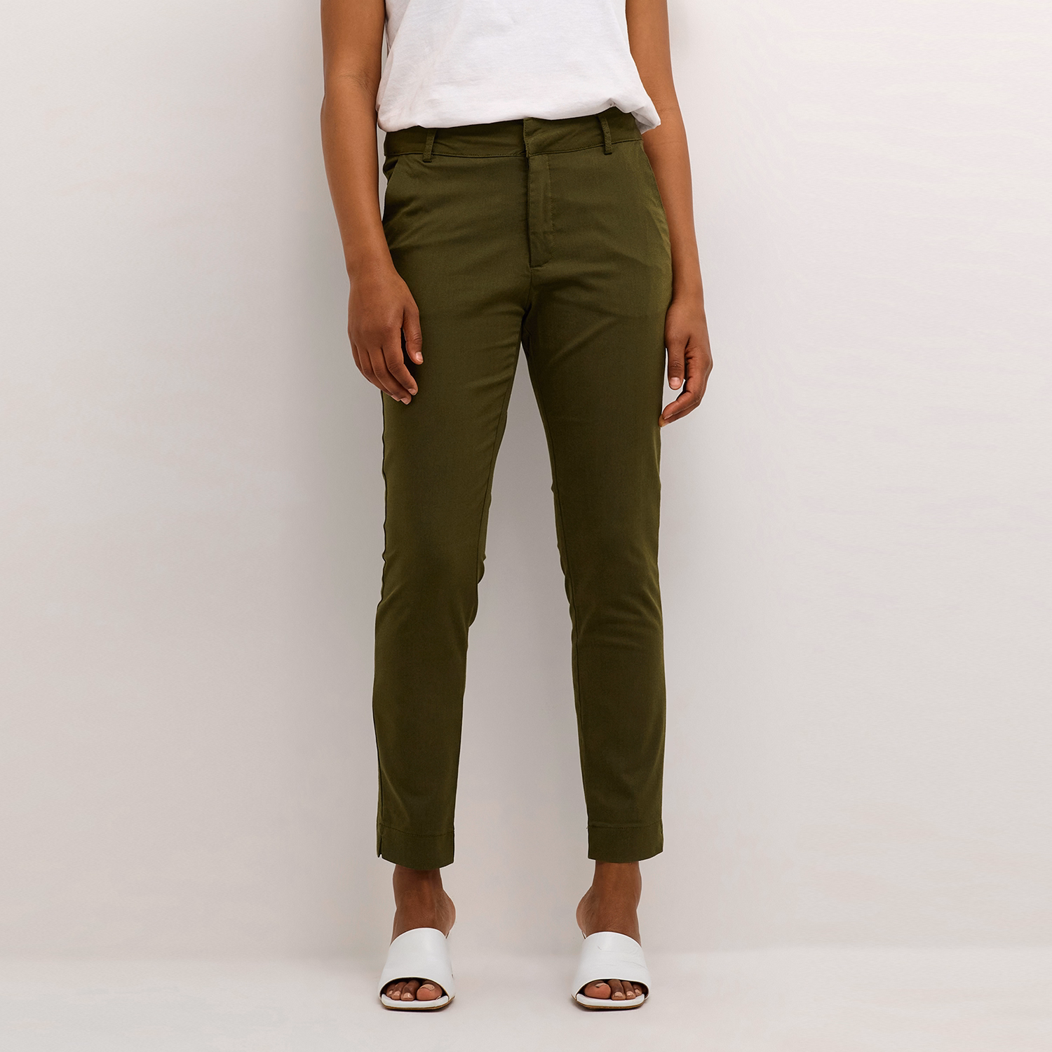 Lea Cropped Straight Leg Trousers