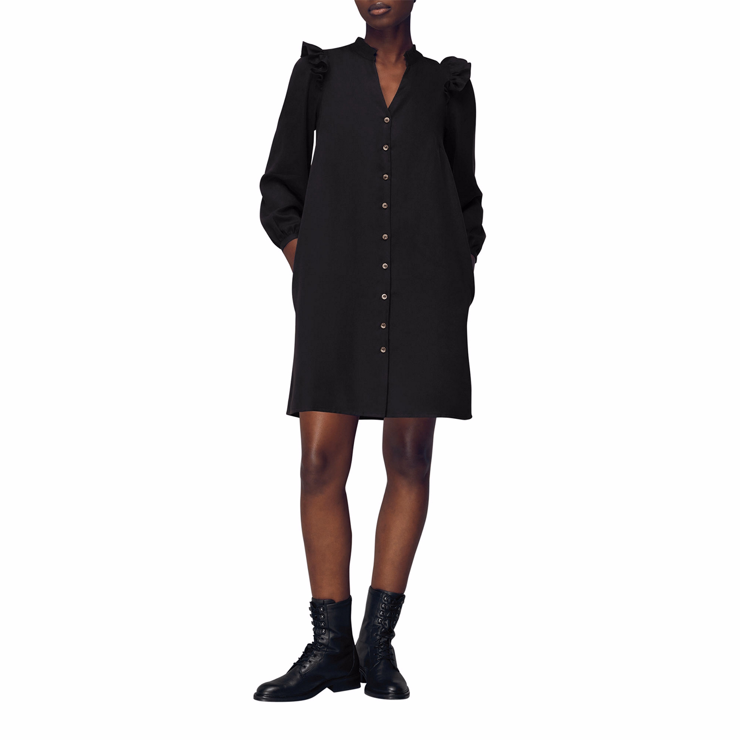 Katie Button Through Dress