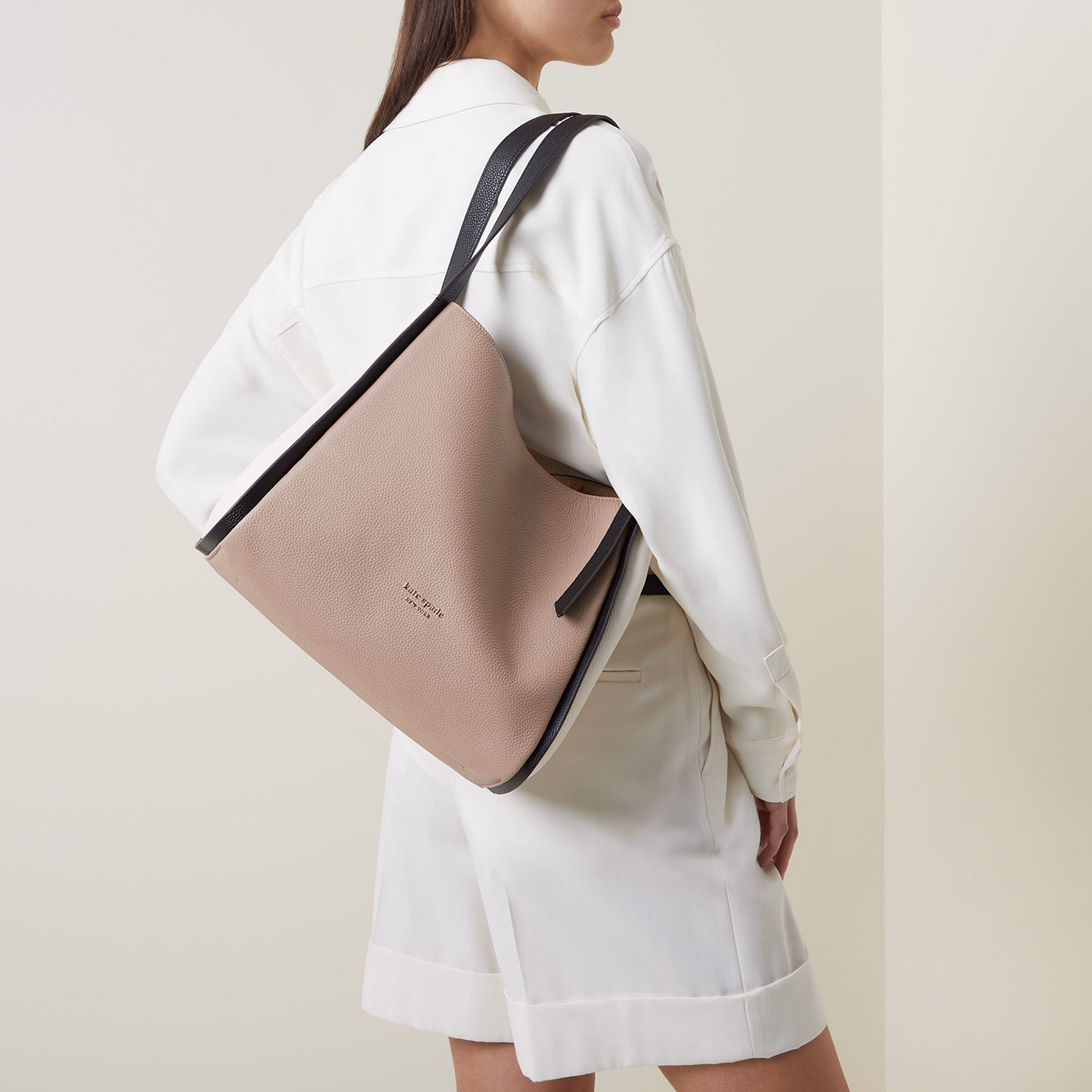 Knott Colour-Block Large Shoulder Bag