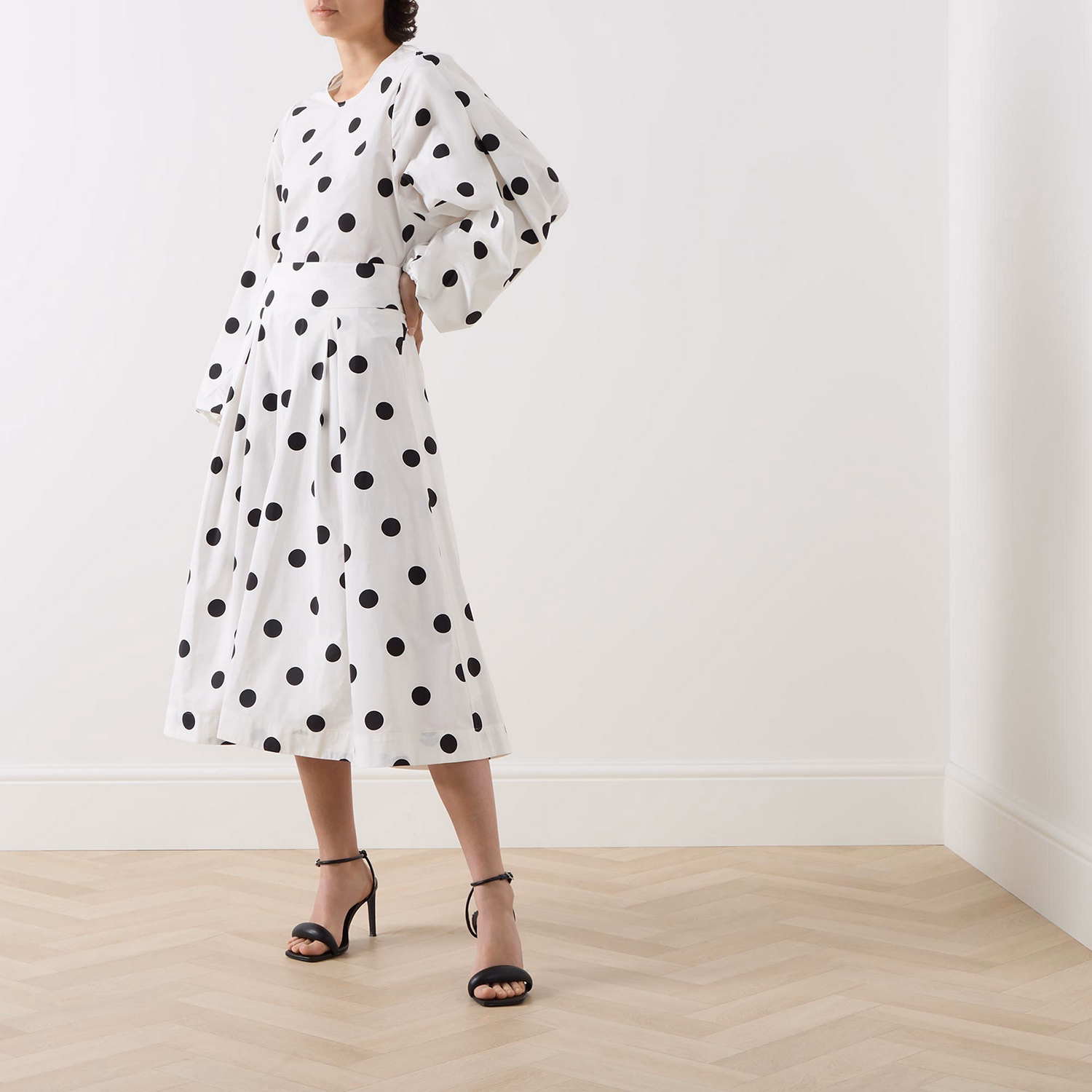 Forobe Polka-Dot Skirt