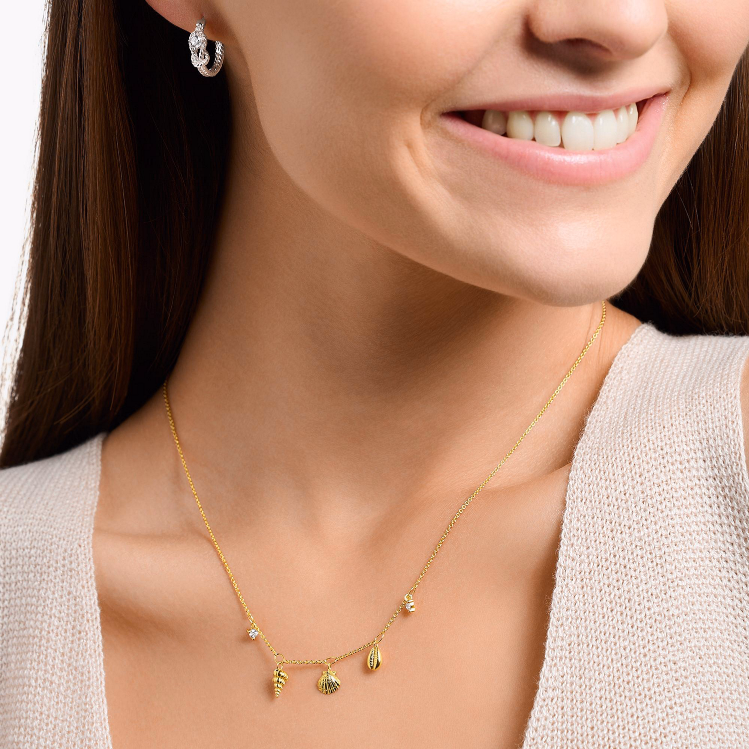 Sea Life Gold Necklace