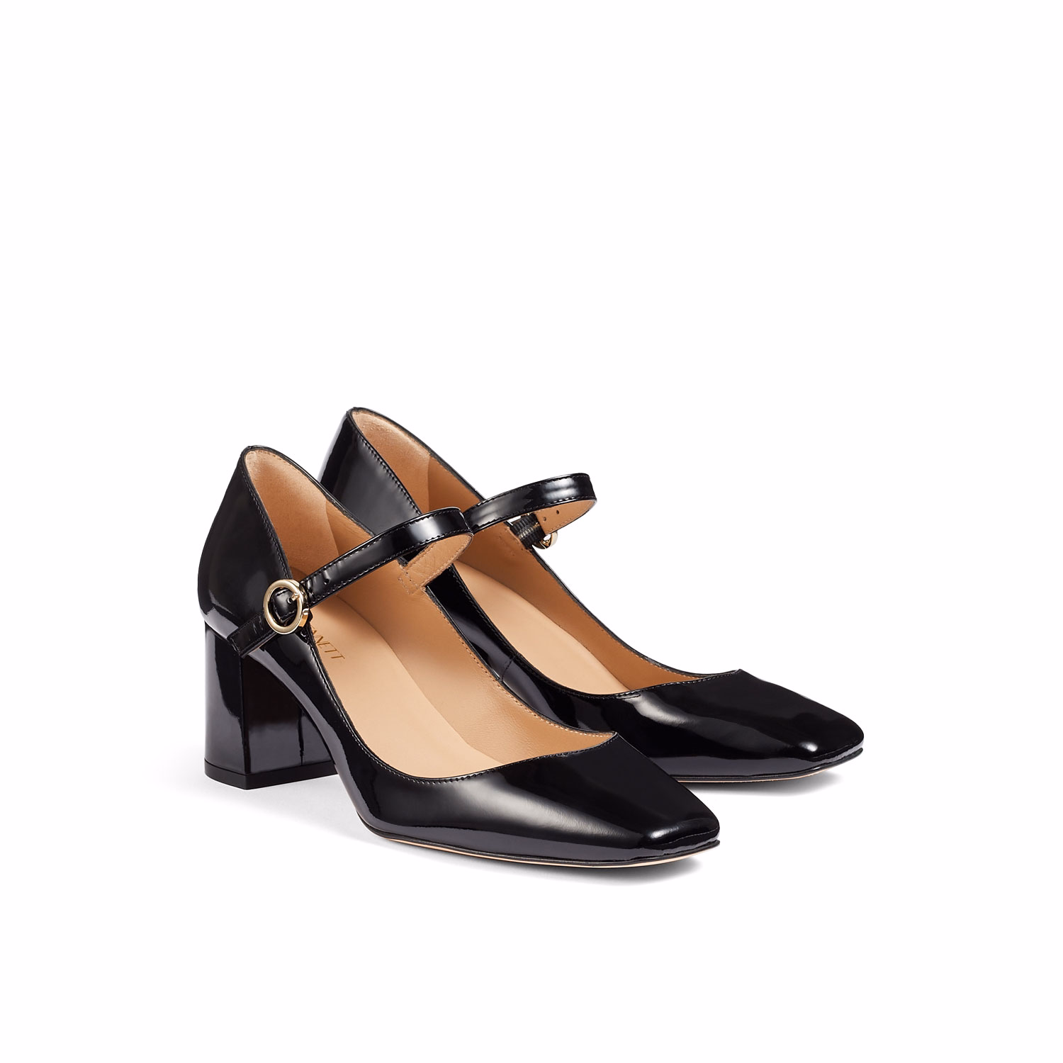 Winter Patent Leather Mary Jane Block Heels