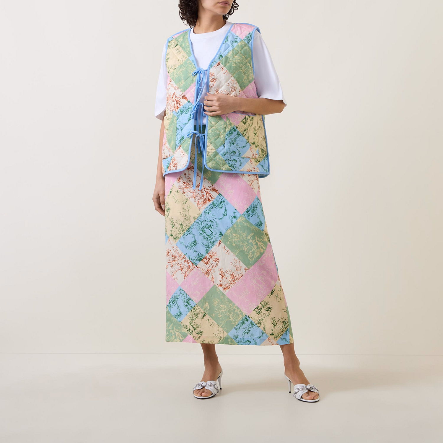 Gladys Reversible Patchwork Gilet