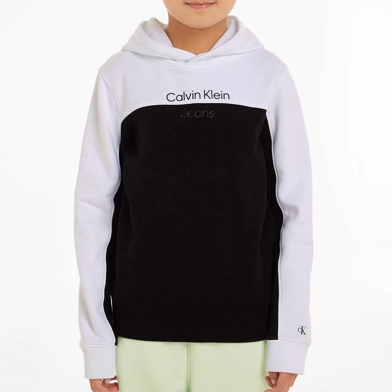 Colour-Block Logo Hoodie