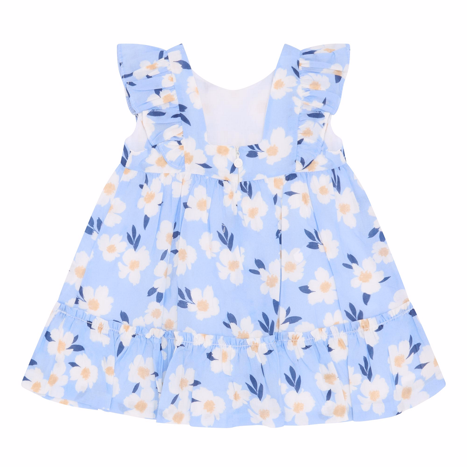 Floral Print Ruffle-Detail Dress