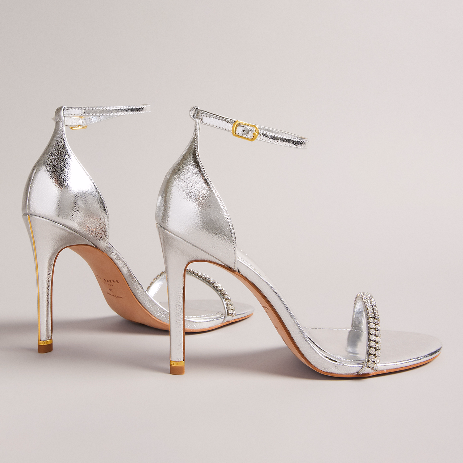 Helenni Crystal-Embellished Heeled Sandals