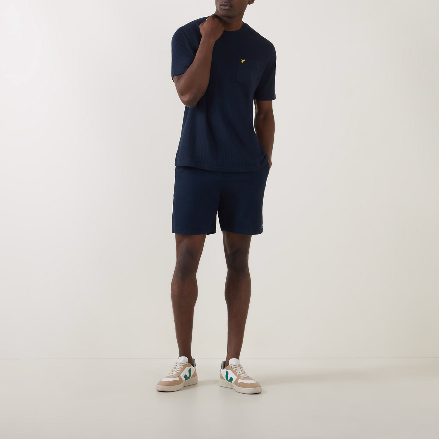 Mid-Rise Drawstring Shorts