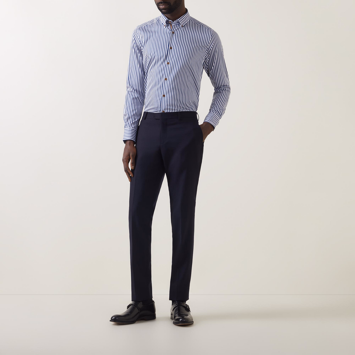 Striped Button-Down Shirt