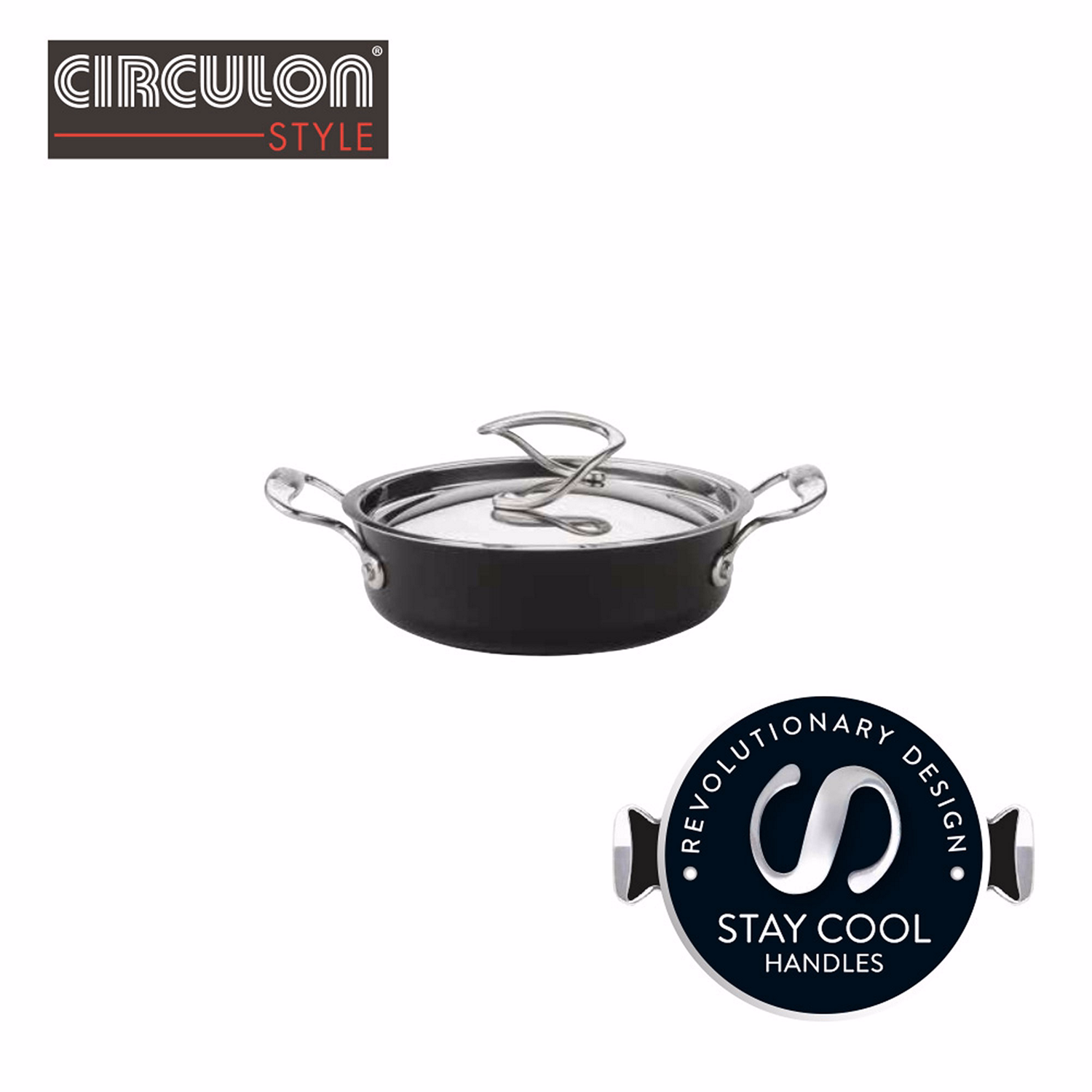 Style Hard Anodized Sauteuse Pan 20cm