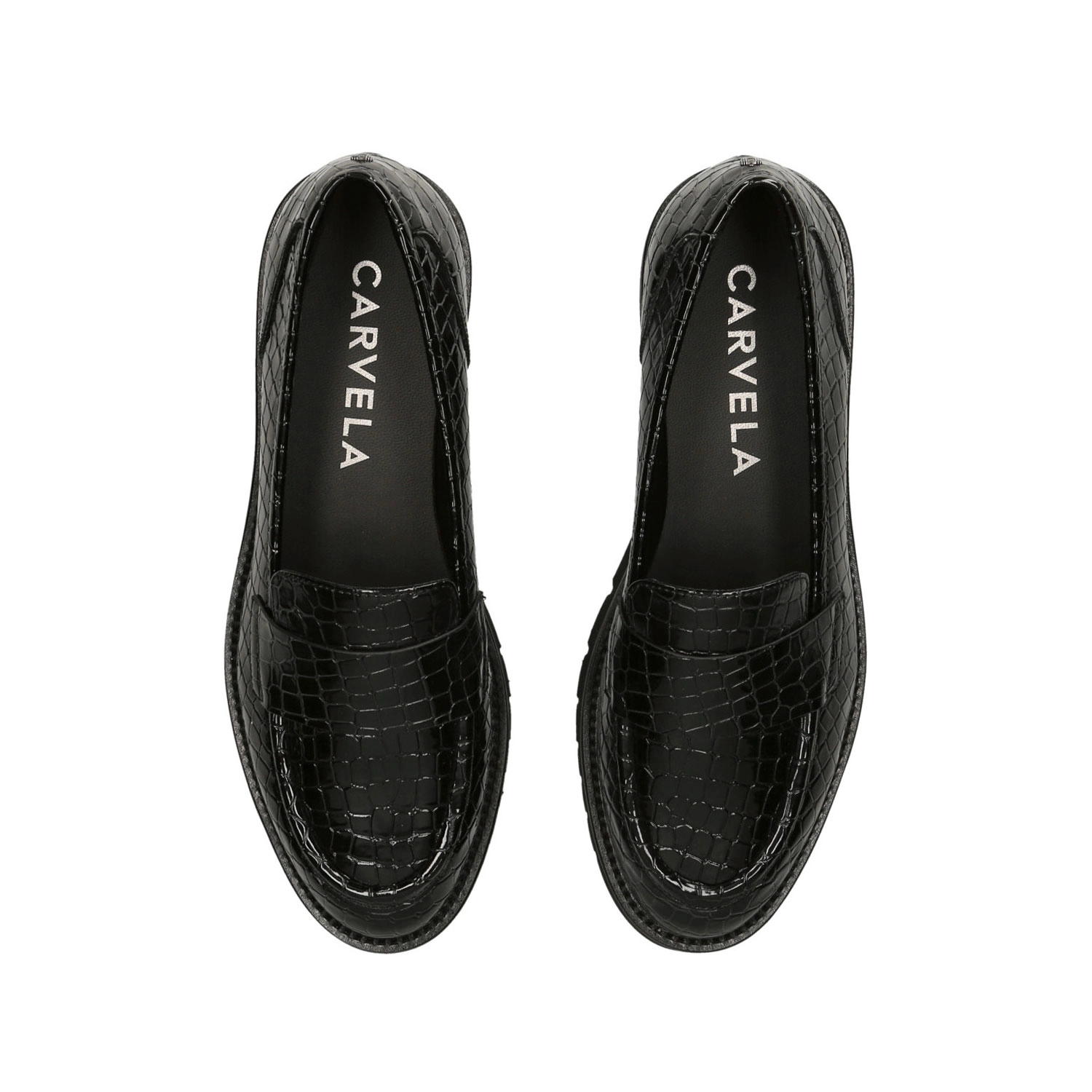 Grange Croc-Embossed Platform Loafers