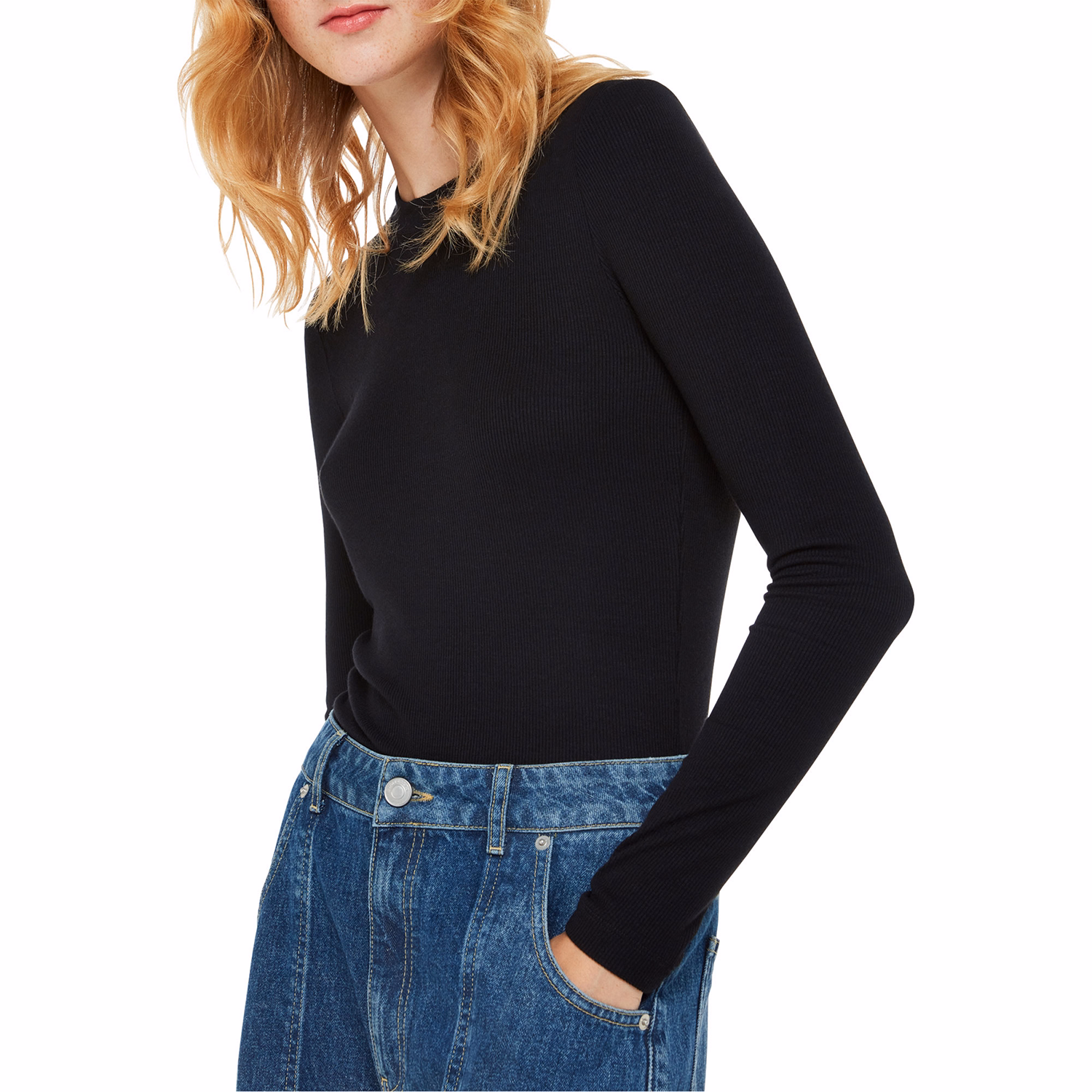 Essential Ribbed Crew Neck