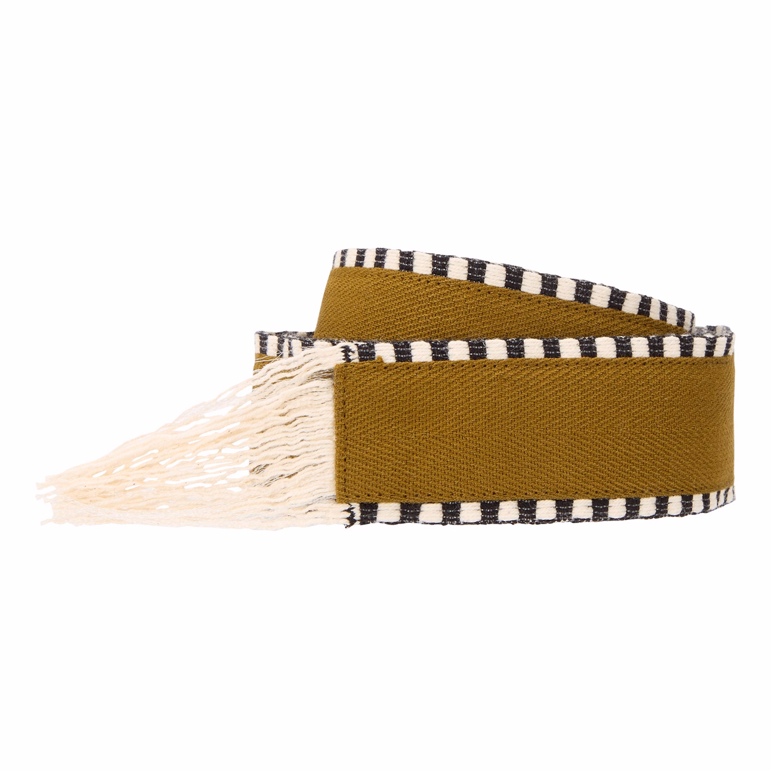 Reversible Geometric Fringe-Tie Belt