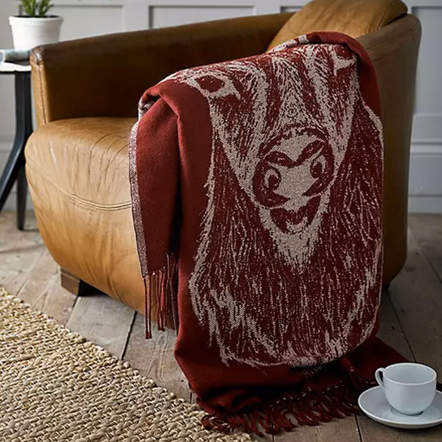 Stag Throw Mulberry
