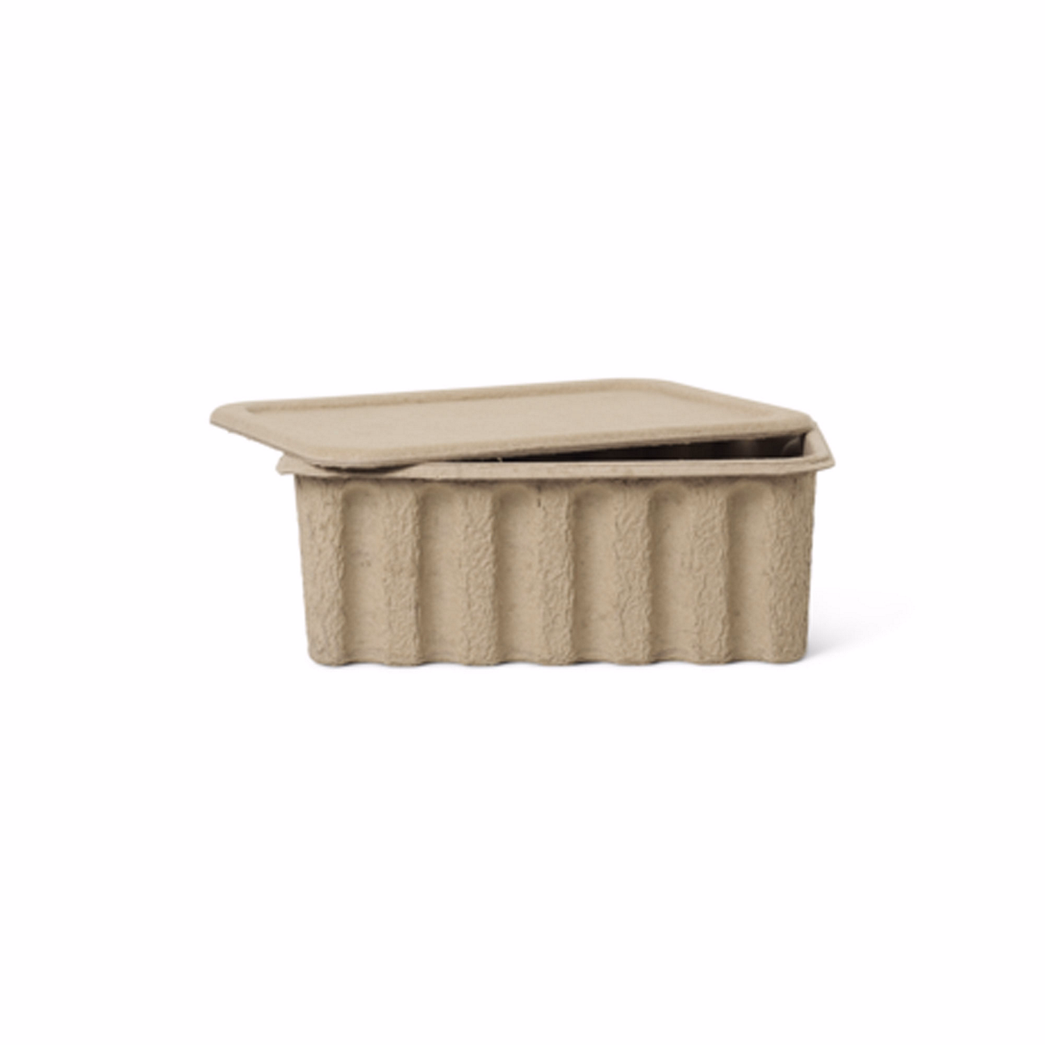 Paper Pulp Box Large - Set of Two - Brown