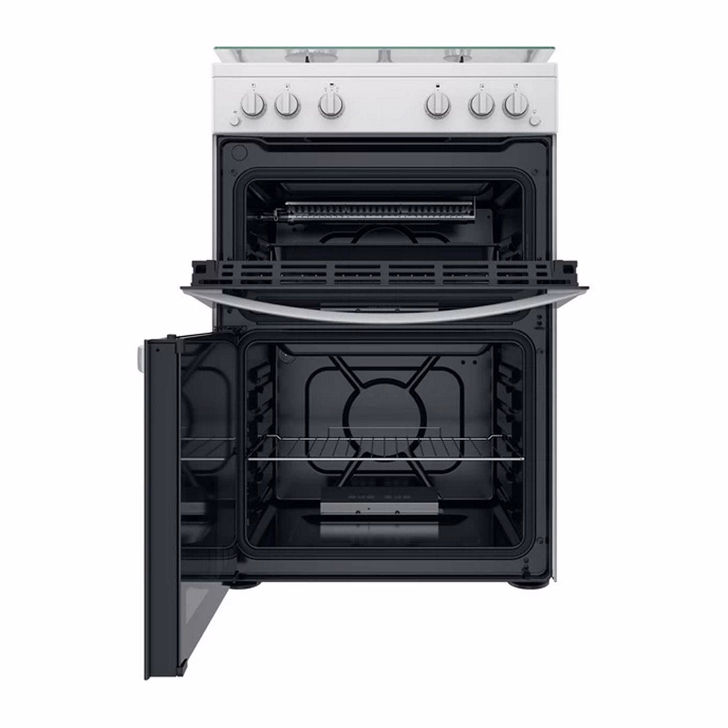 Gas freestanding double cooker: 60cm