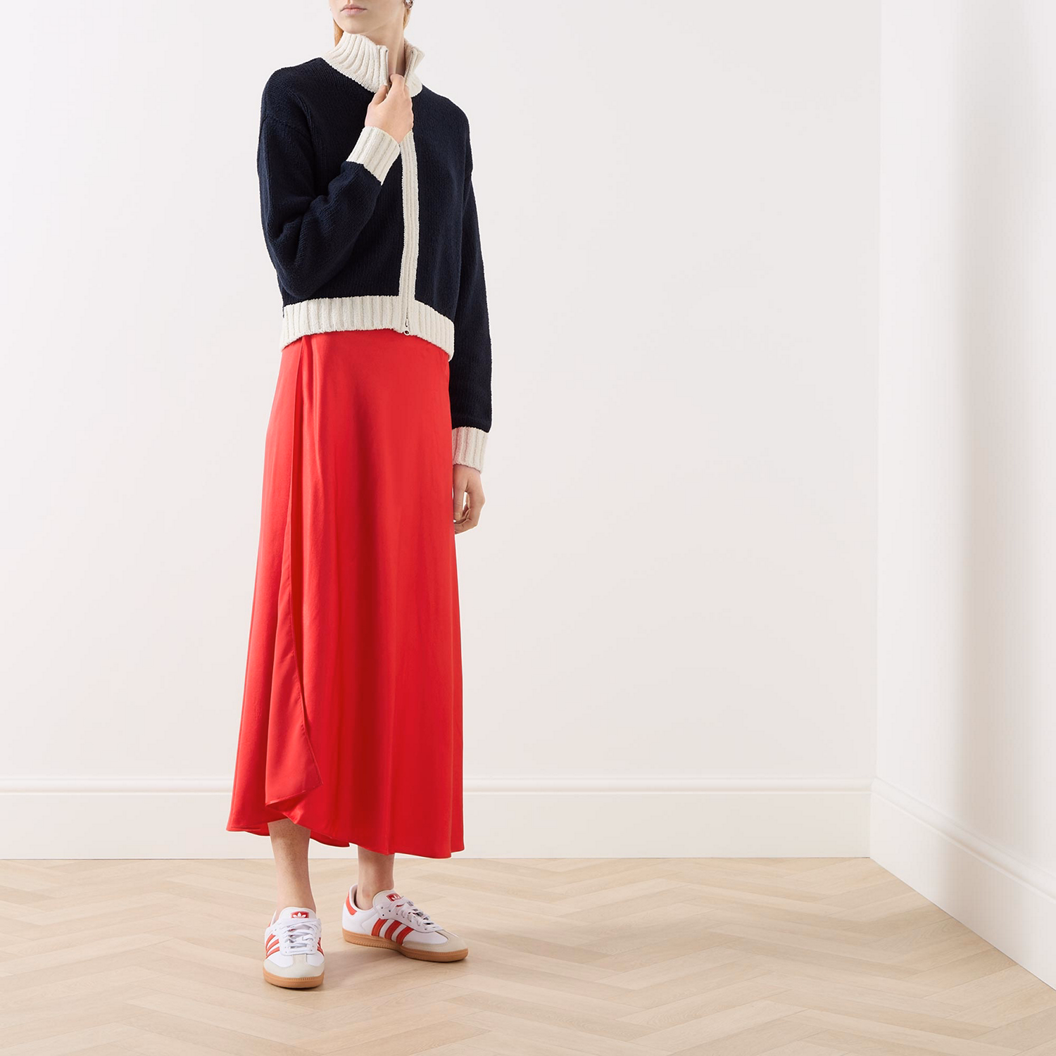 Lou Zip-Fastening Knitted Sweater