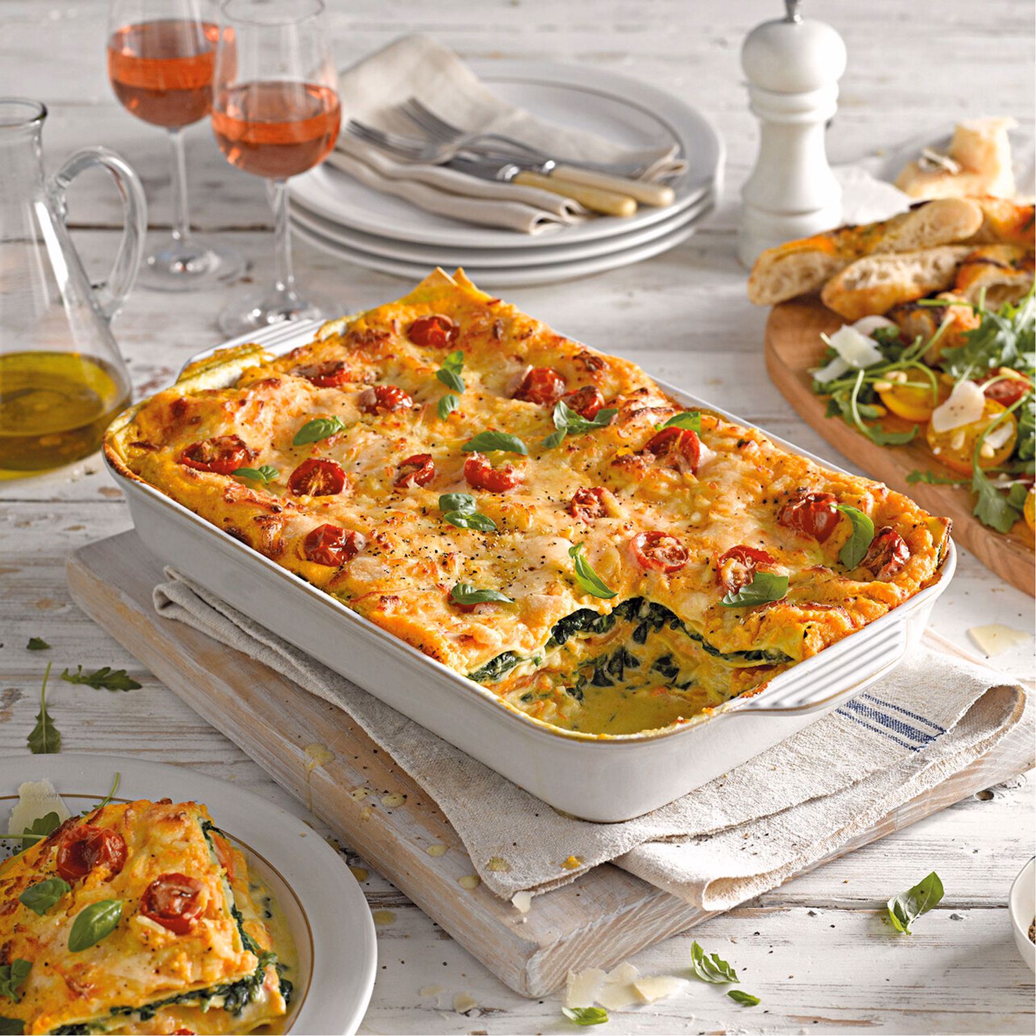 Natural Canvas Large Rectangular Oven Dish