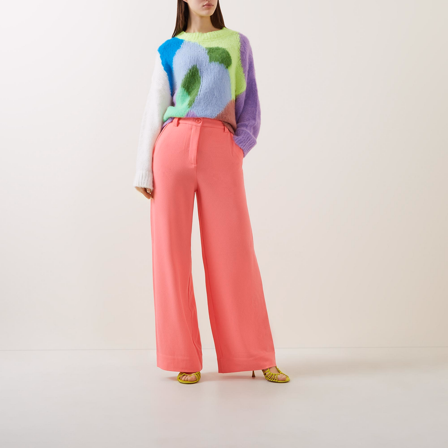 Fall High Rise Wide Leg Trousers