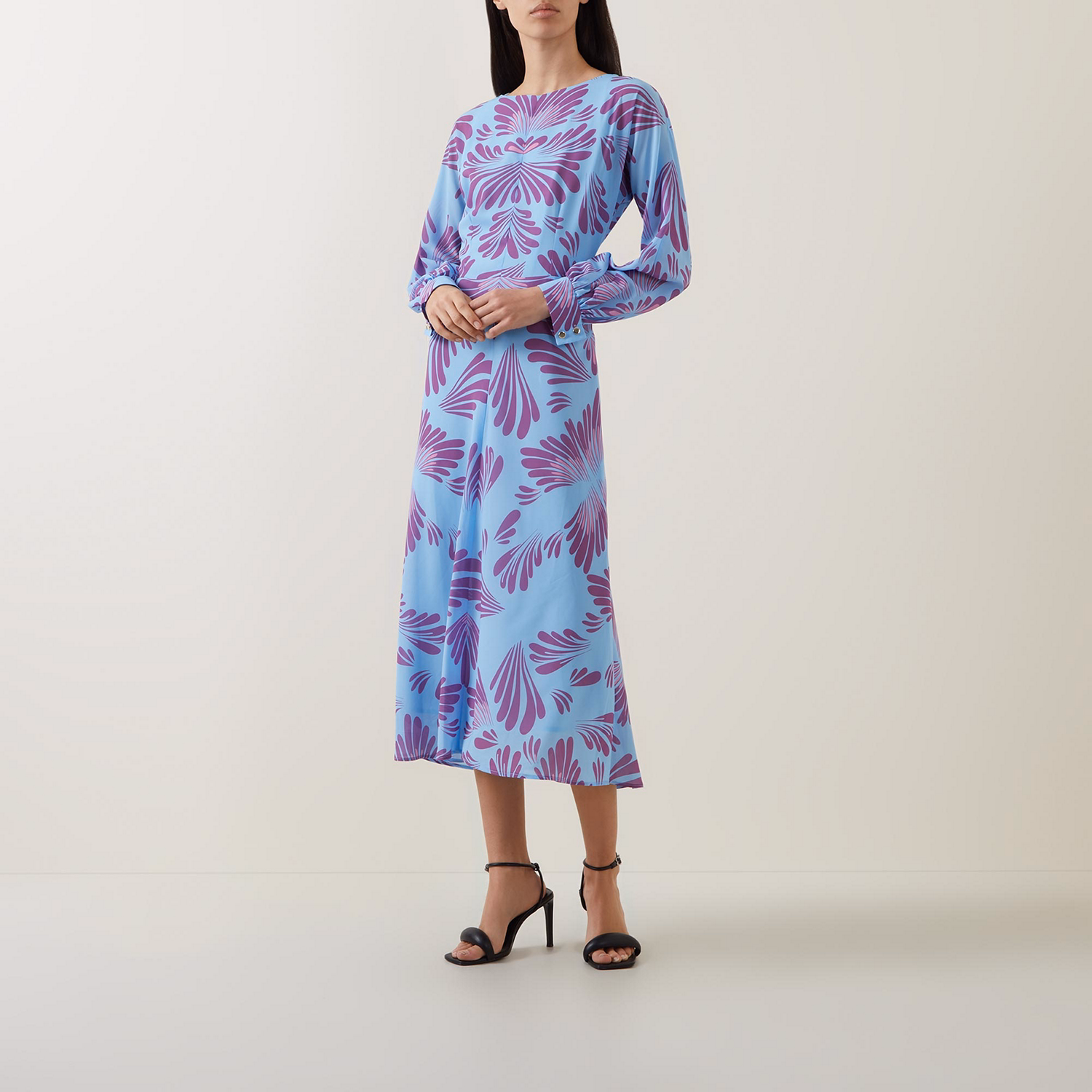 Iris Floral Motif Dress