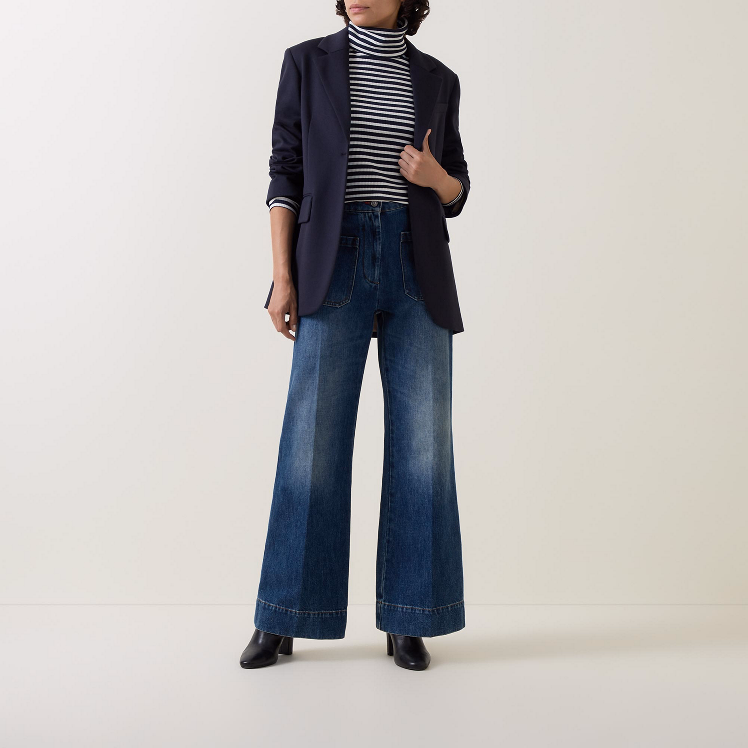 Jersey Single-Breasted Blazer