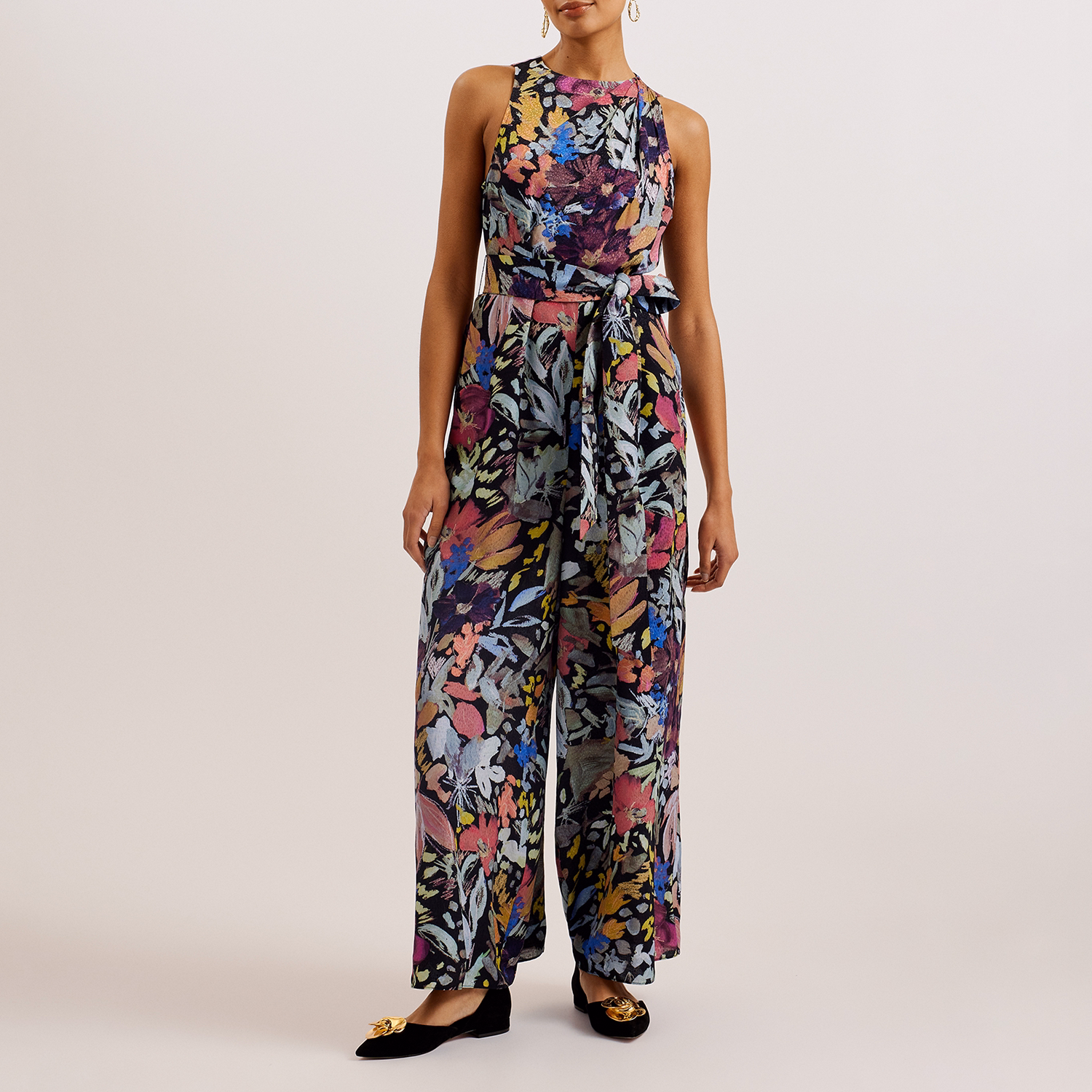 Orta Floral Halterneck Jumpsuit