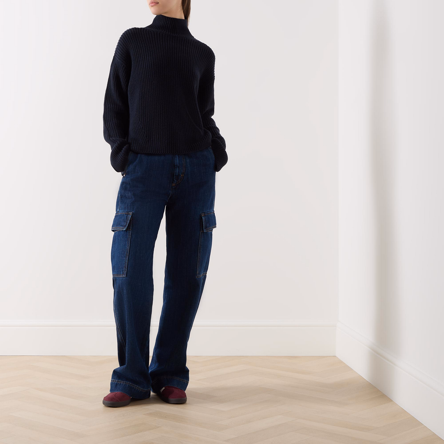 Ribbed-Knit Turtleneck Sweater