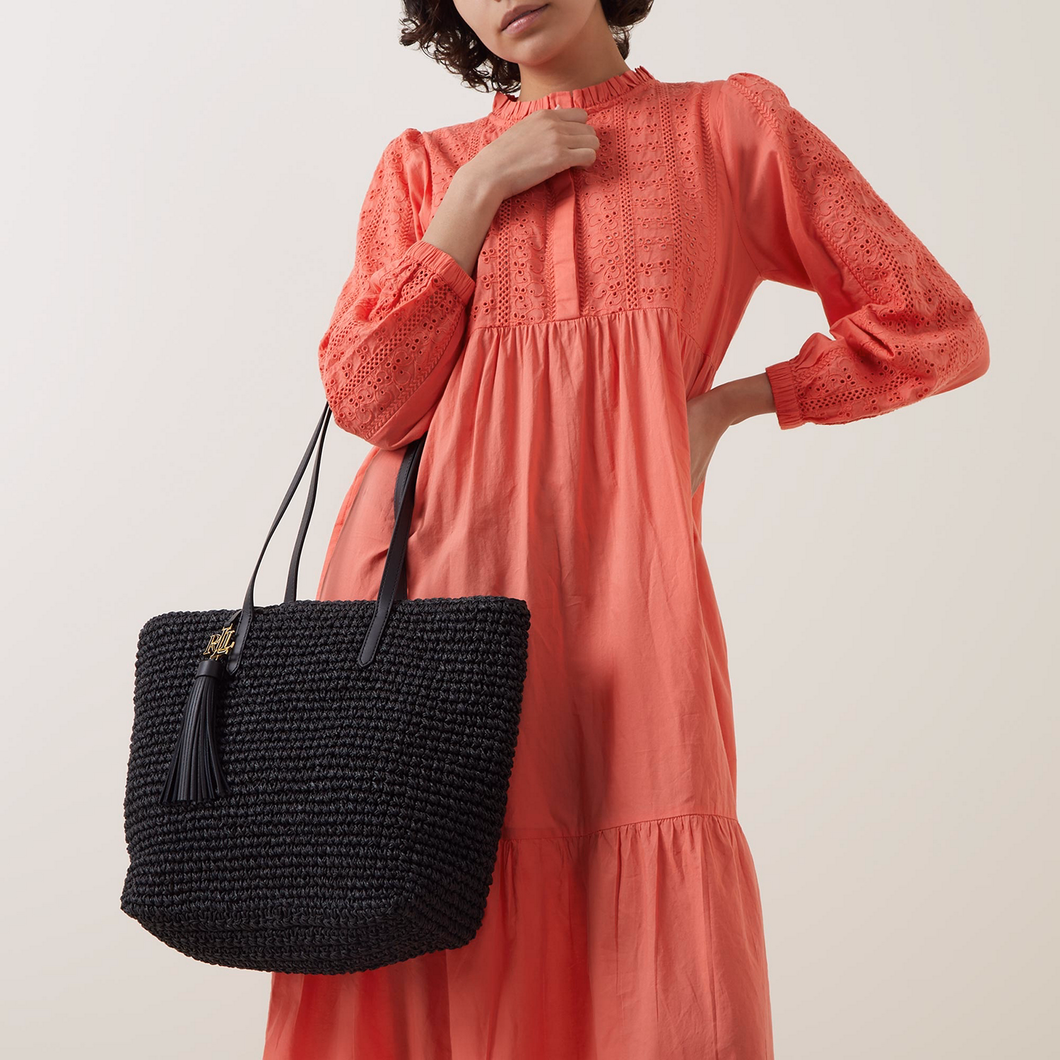 Whitney Raffia Tote