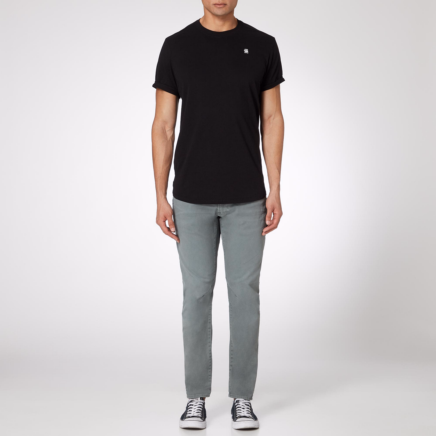 Crew Neck Lash Longline T-Shirt
