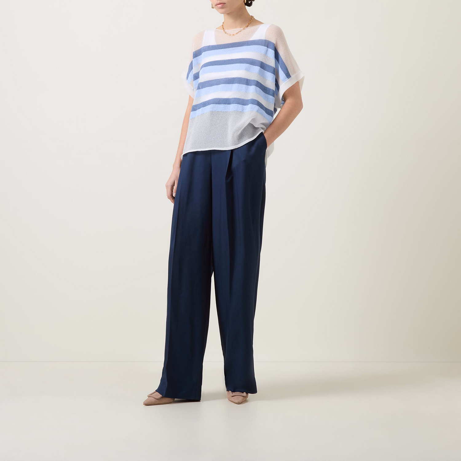 Sheer Striped Sweater