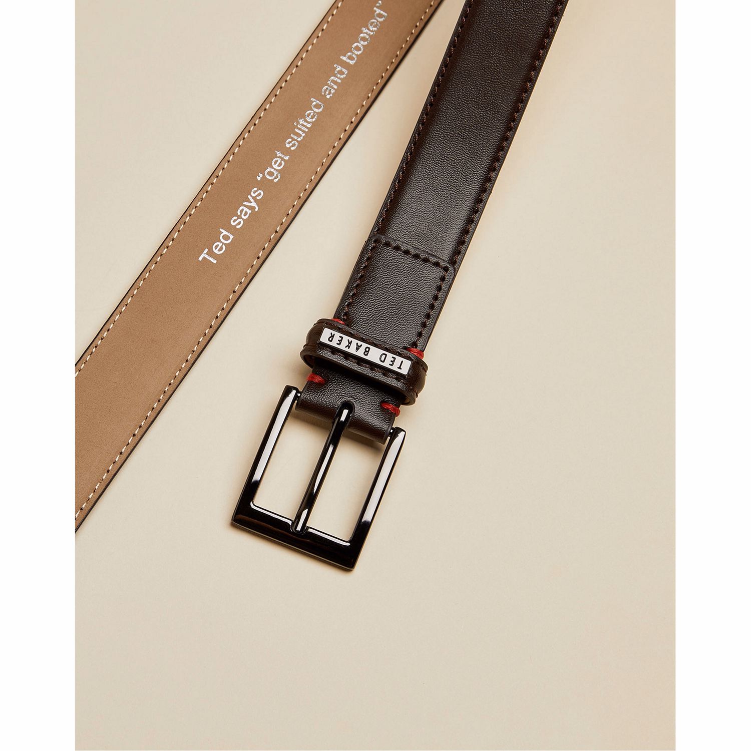 Lizwiz Leather Keeper Plate Belt