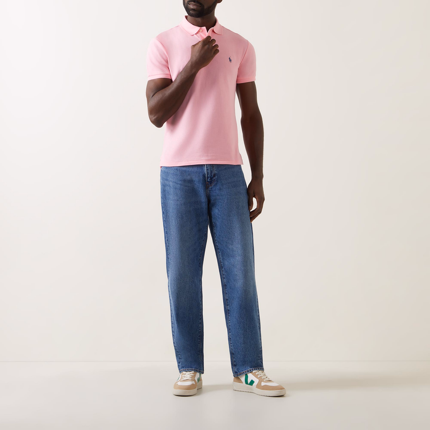 Slim-Fit Mesh Polo Shirt