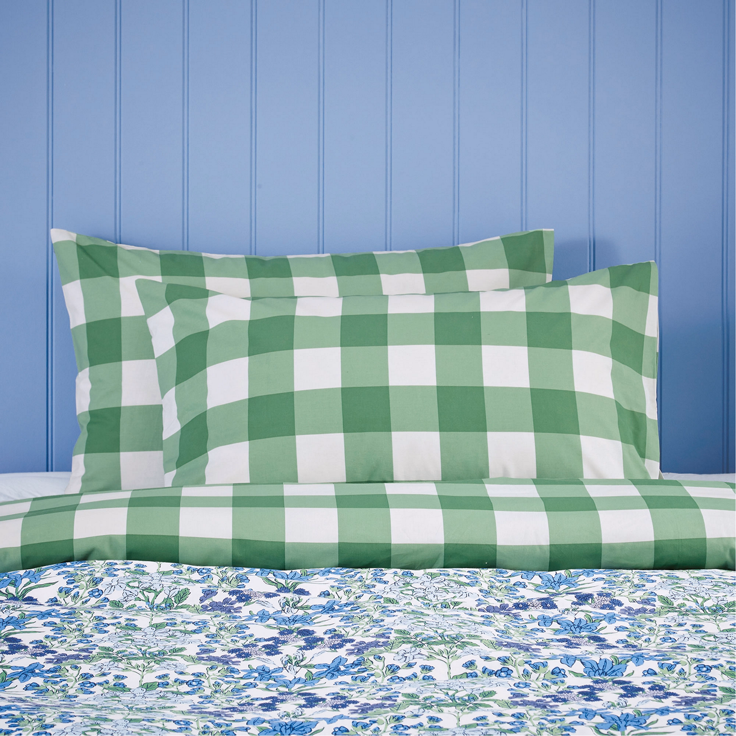 Arts & Crafts Standard Pillowcase Pair Cobalt