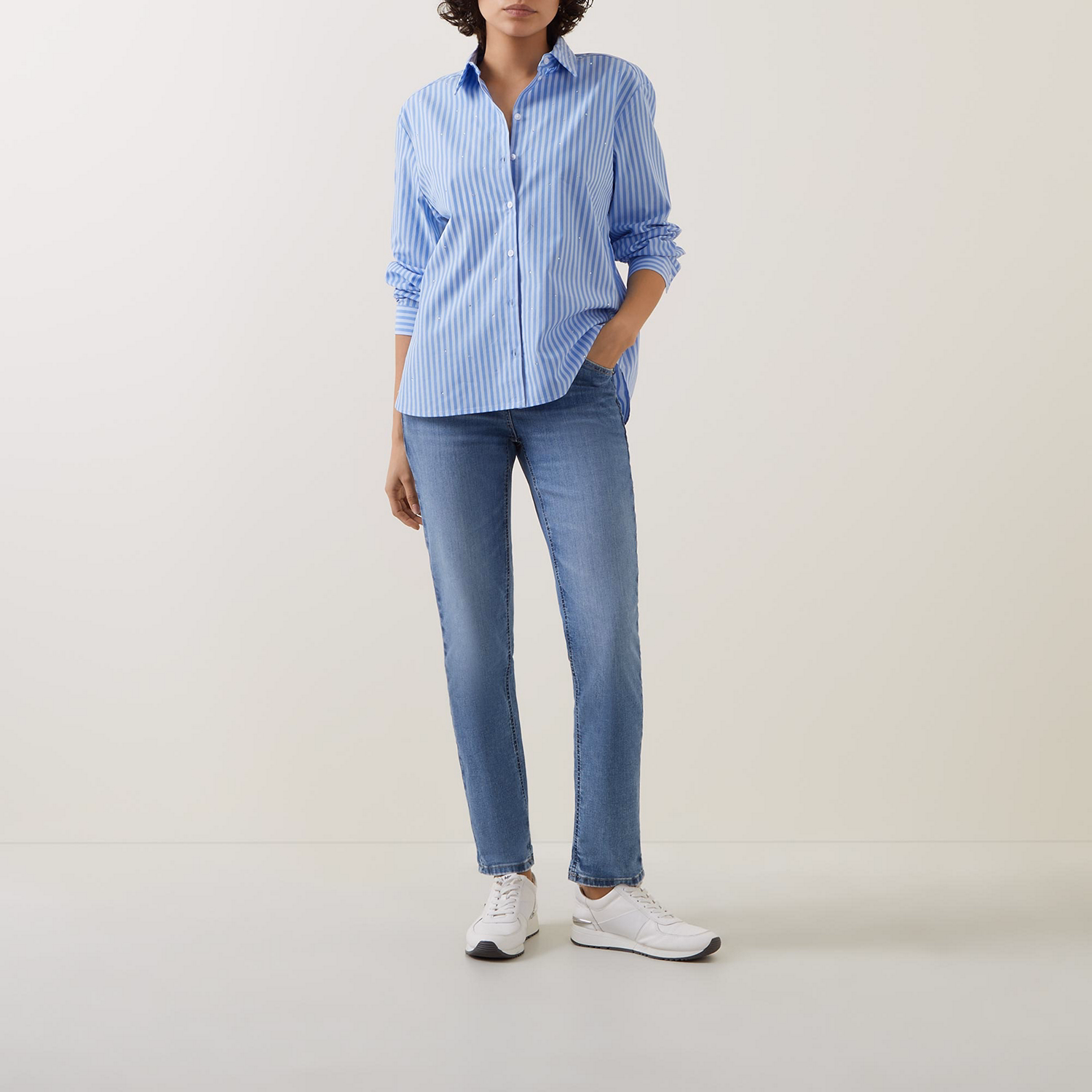 Striped Single-Cuff Shirt