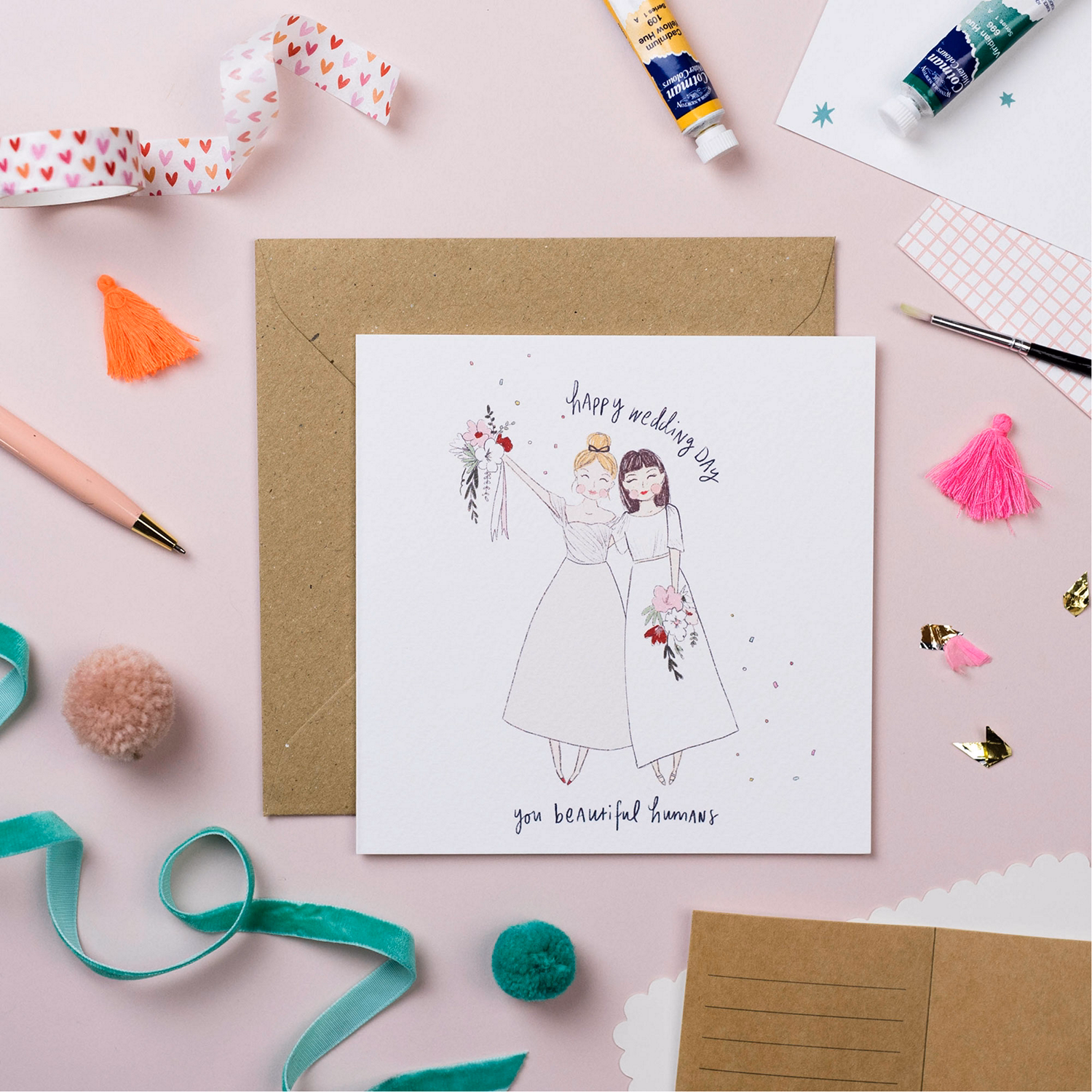 Wedding Gals Greetings Card