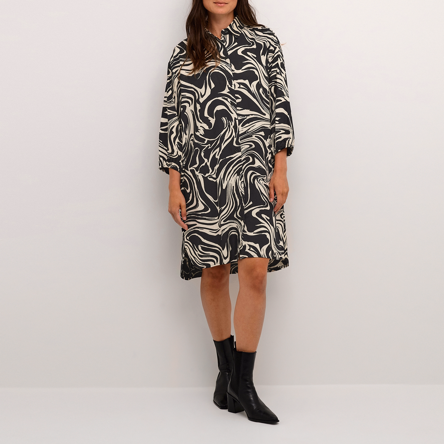 Carmen Printed Shirt Dress