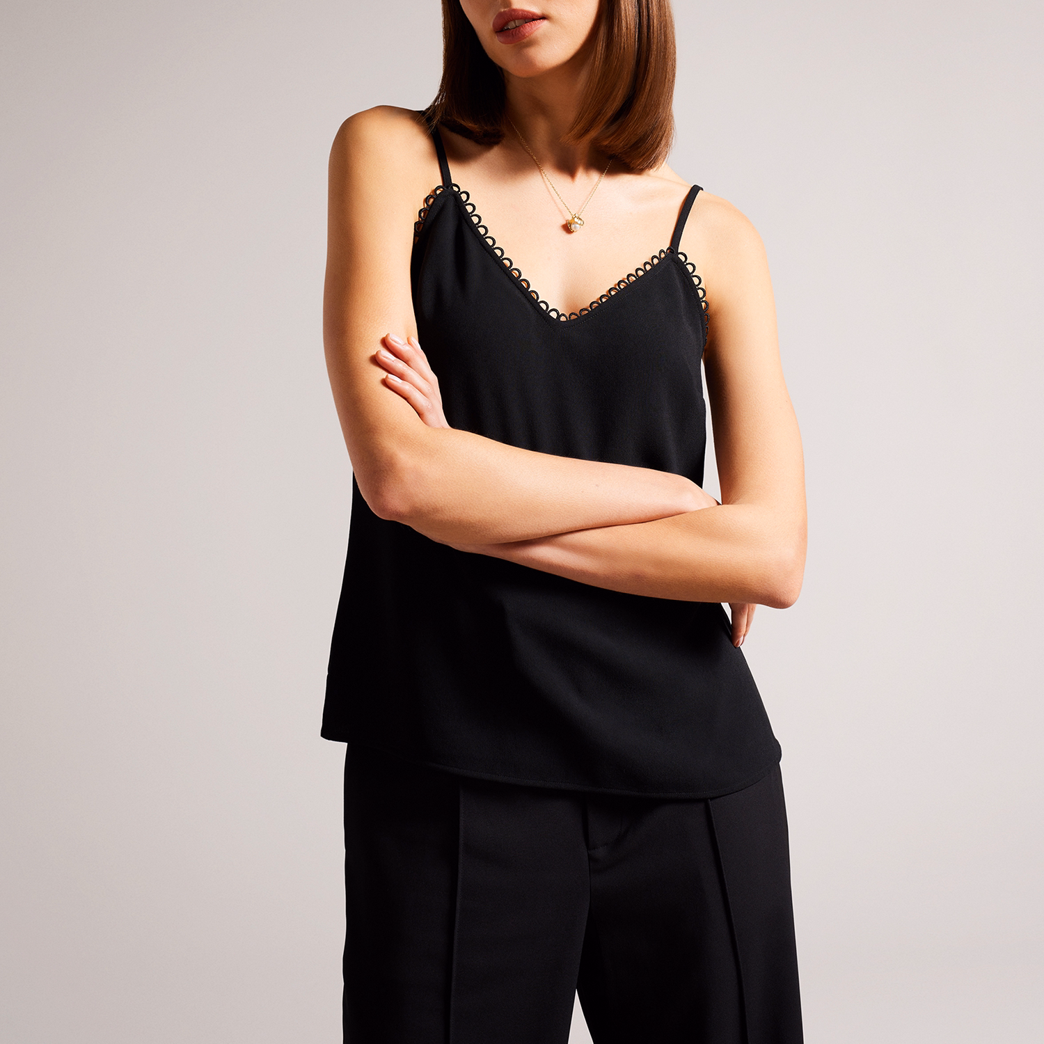 Andreno Looped Trim Cami Top