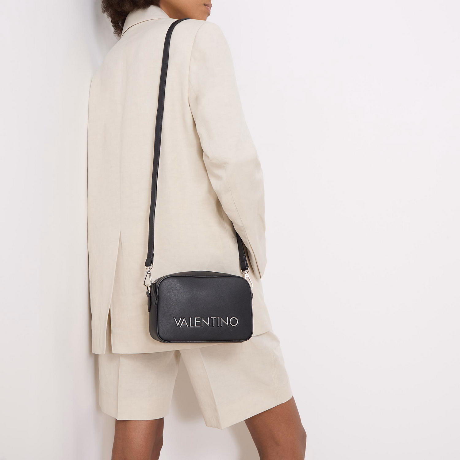 Olive Logo Camera Crossbody Bag